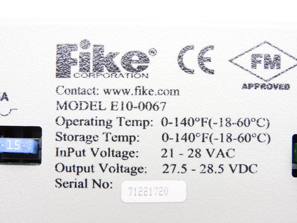FIKE E10-0067 27.5-28.5VDC NSNP