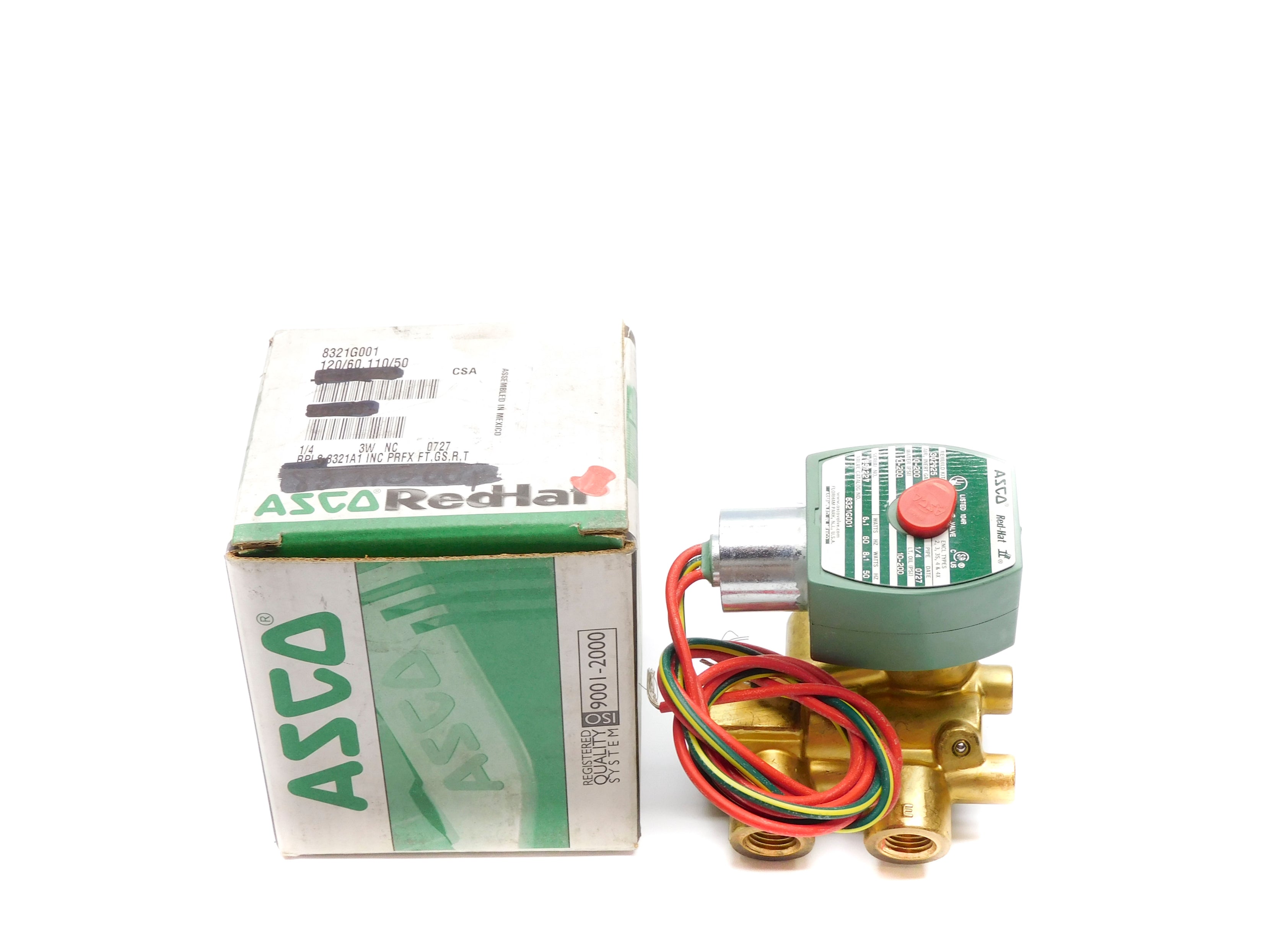 ASCO 8321G001 110/120V 10-200PSI 1/4" NSMP