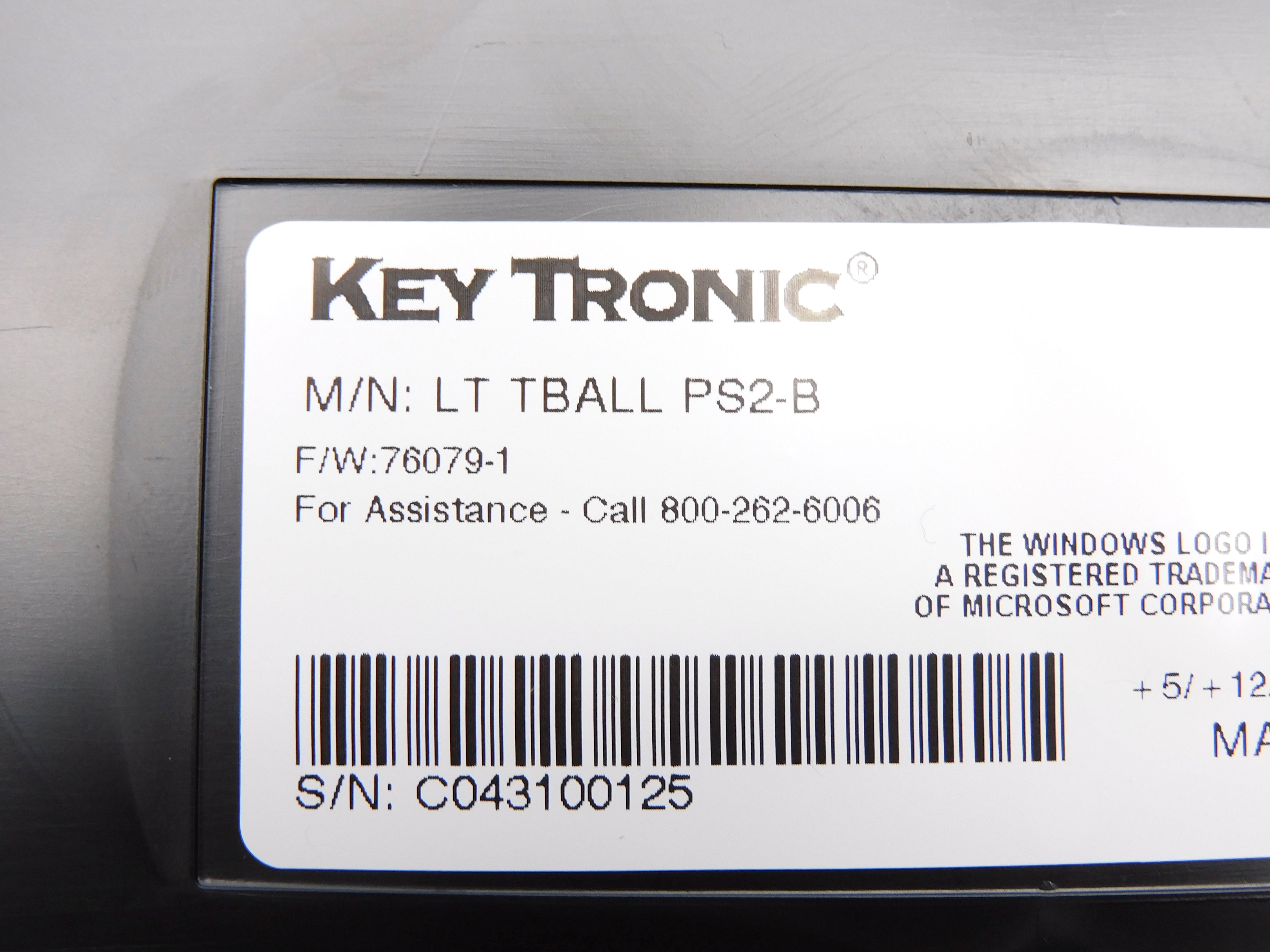 KEYTRONIC LTTBALLPS2-B NSMP