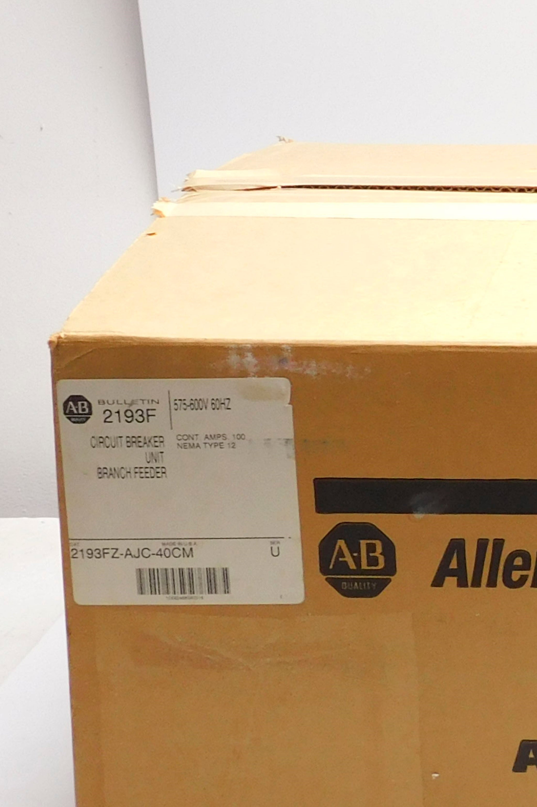 ALLEN BRADLEY 2193FZ-AJC-40CM SER. U (BR/WH) NSMP