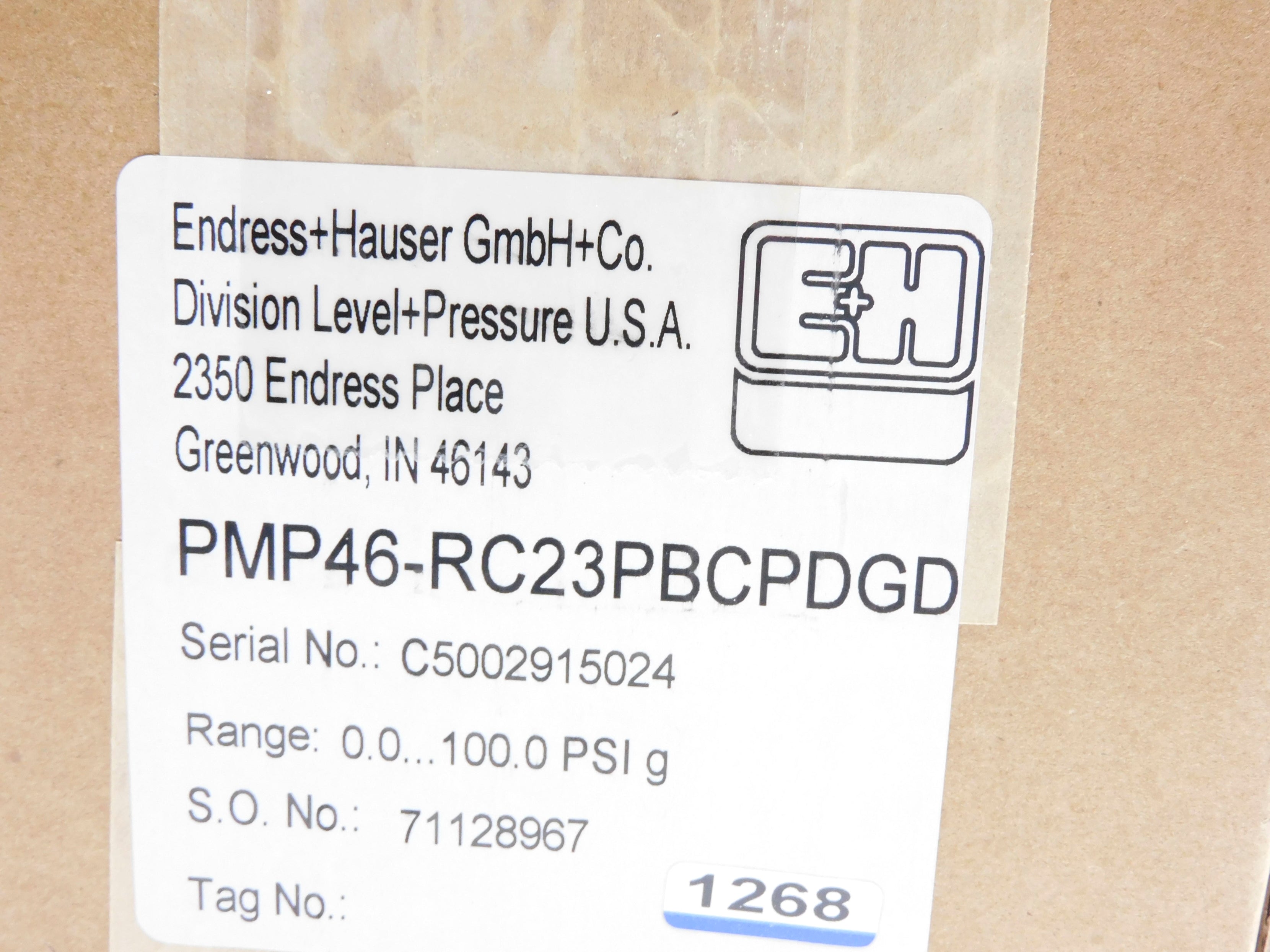ENDRESS+HAUSER PMP46-RC23PBCPDGD NSMP
