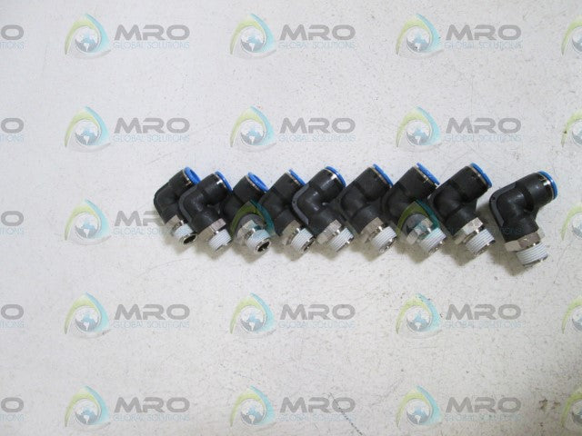 LOT OF 9 FESTO L-FITTING QSL-3/8-12 *NEW NO BOX*