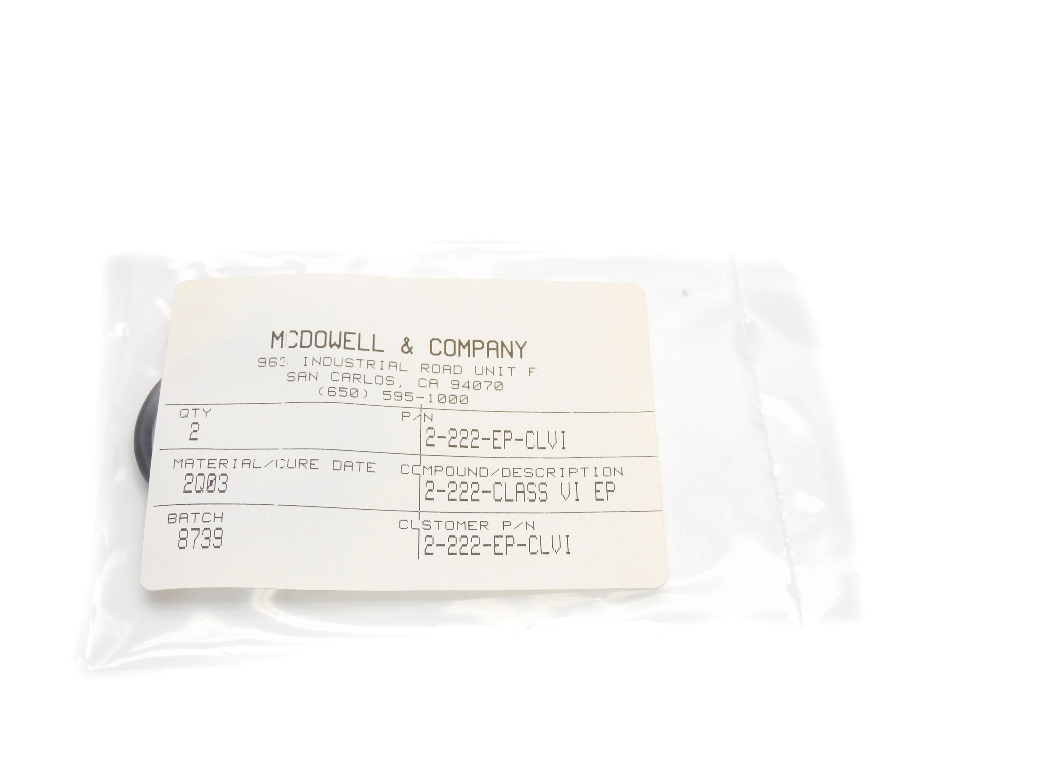 MCDOWELL 2-222-EP-CLVI (PKG OF 2) NSMP