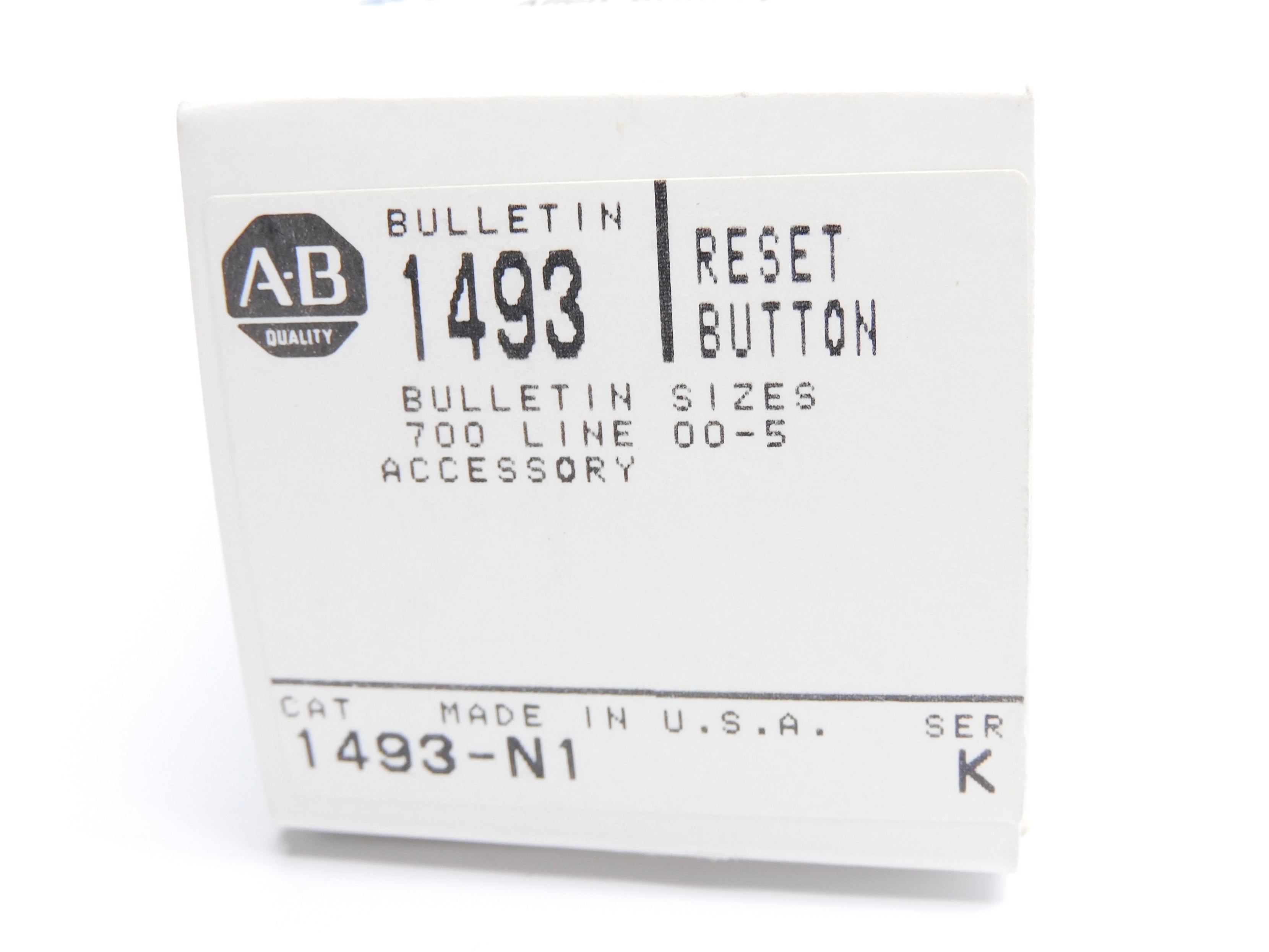 ALLEN BRADLEY 1493-N1 SER. K (GY/BL) NSMP