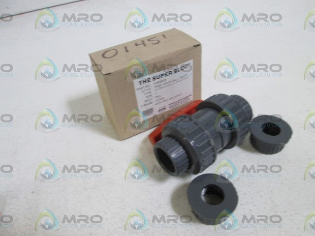 THE SUPER BLOC BALL VALVE 1" 31909009 *NEW IN BOX*
