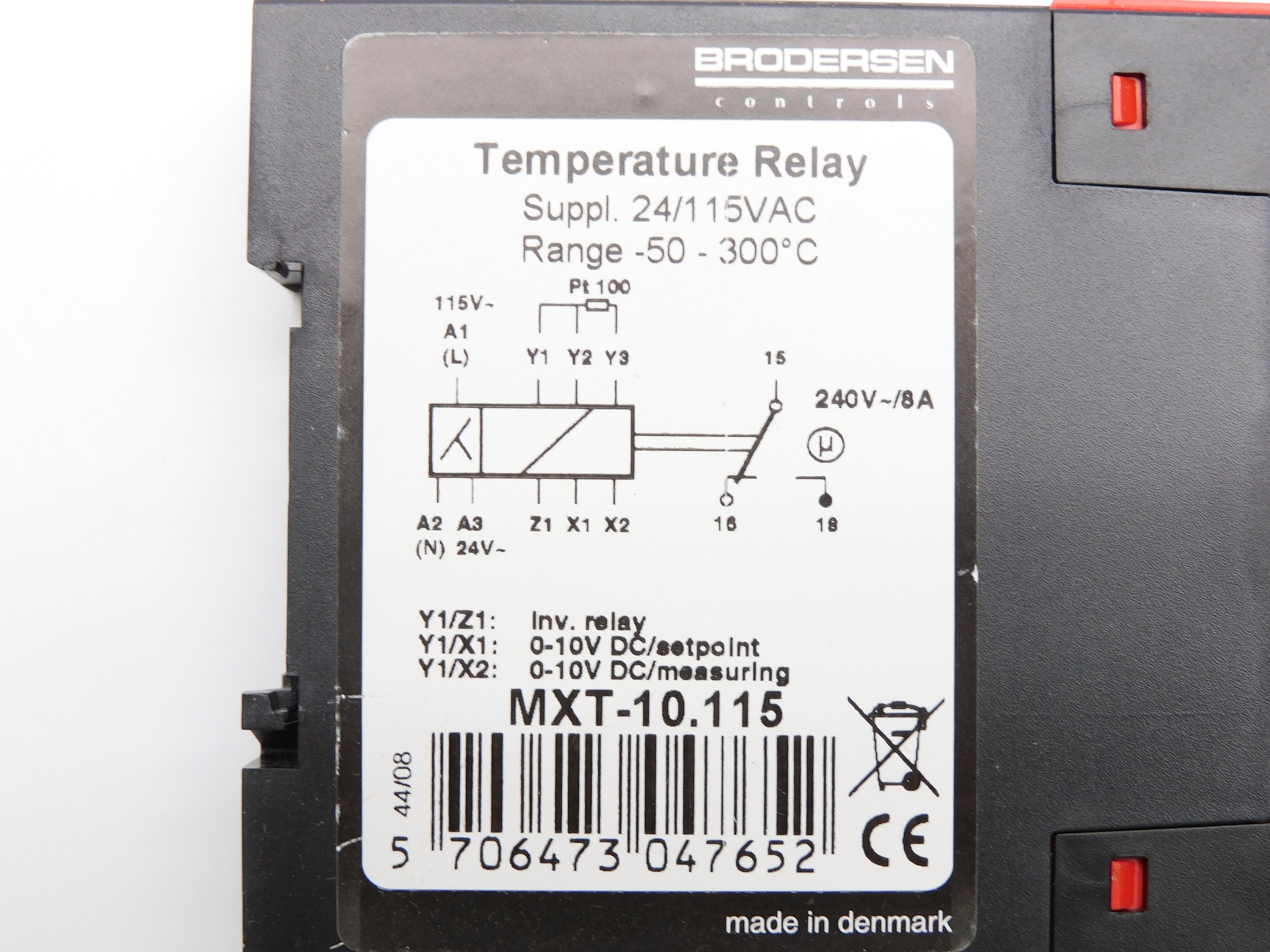 BRODERSEN MXT-10.115 115VAC 8A NSMP