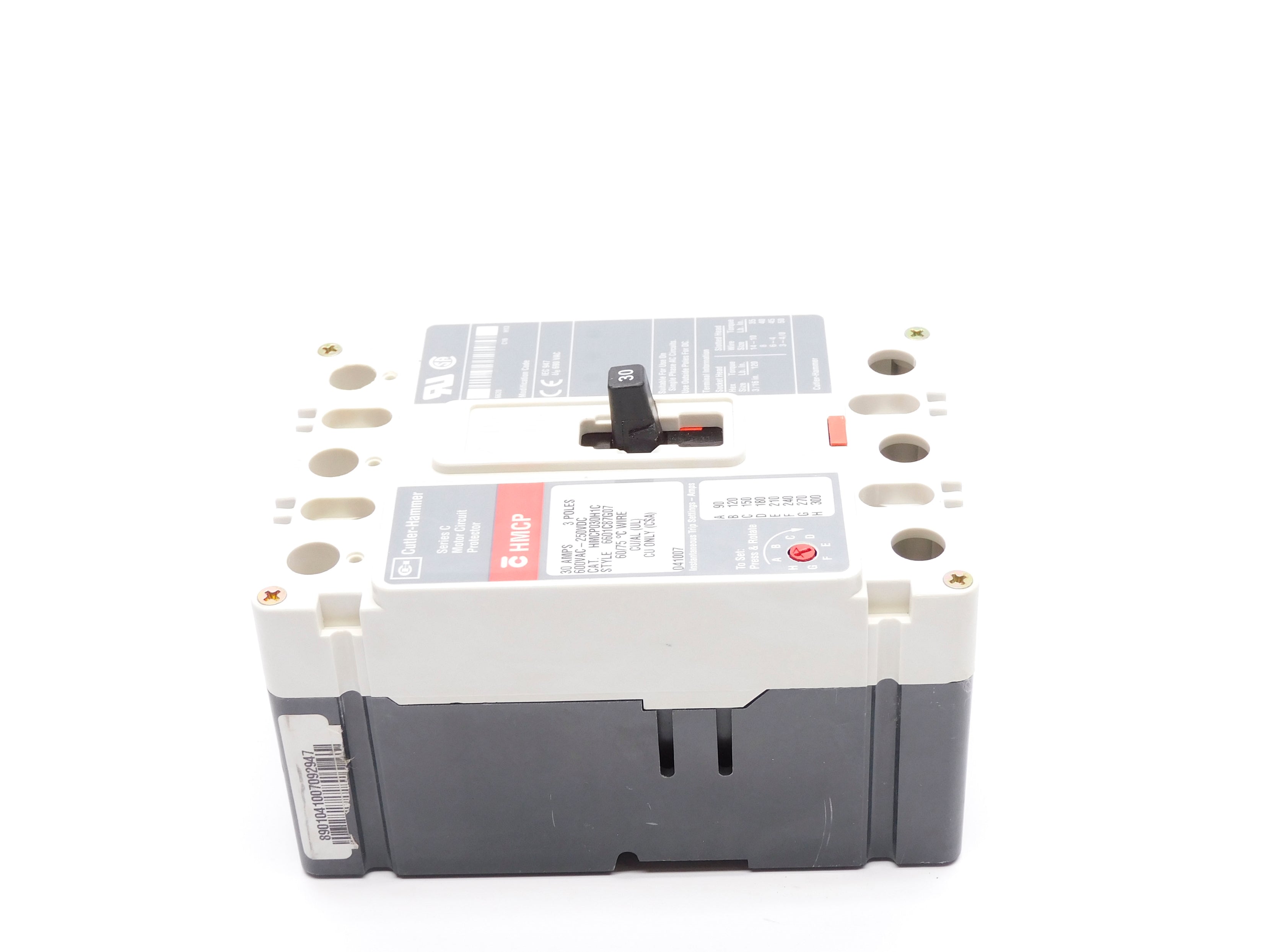 CUTLER HAMMER HMCP030H1C SER. C 30A 600VAC (GREY) NSNP