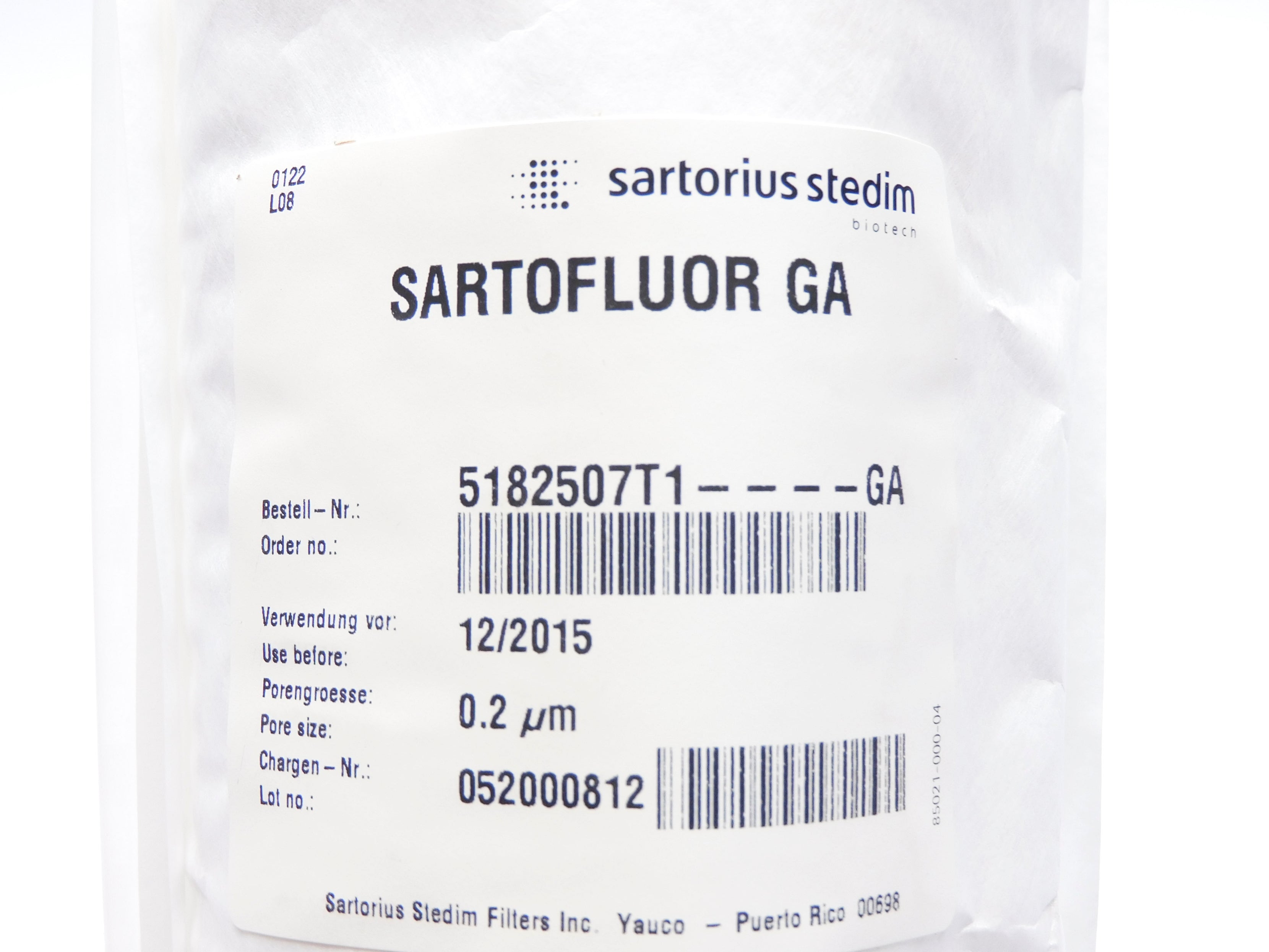 SARTORIUS STEDIM 5182507T1-GA NSMP