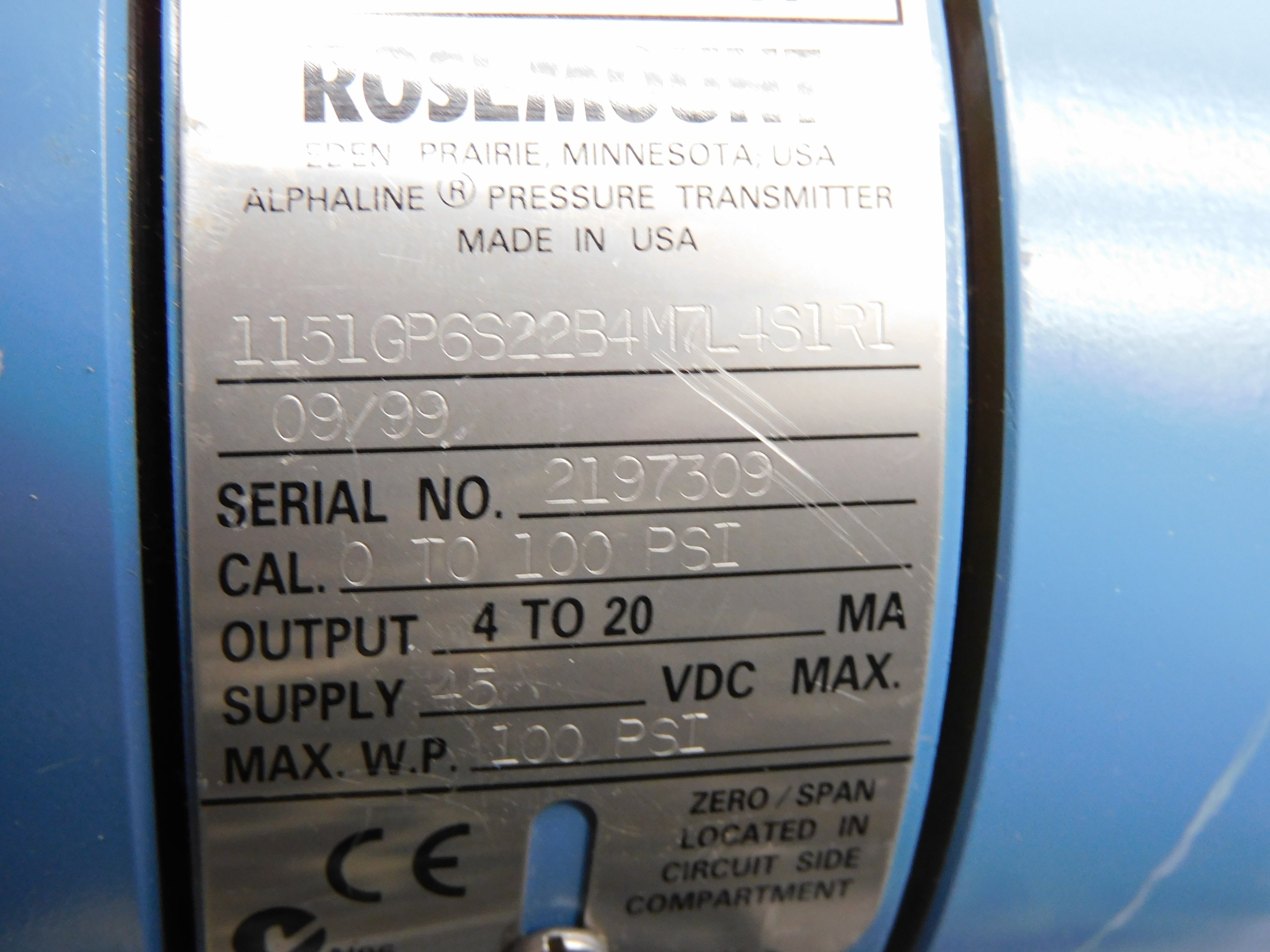 ROSEMOUNT 1151GP6S22B4M7L4S1R1 NSNP