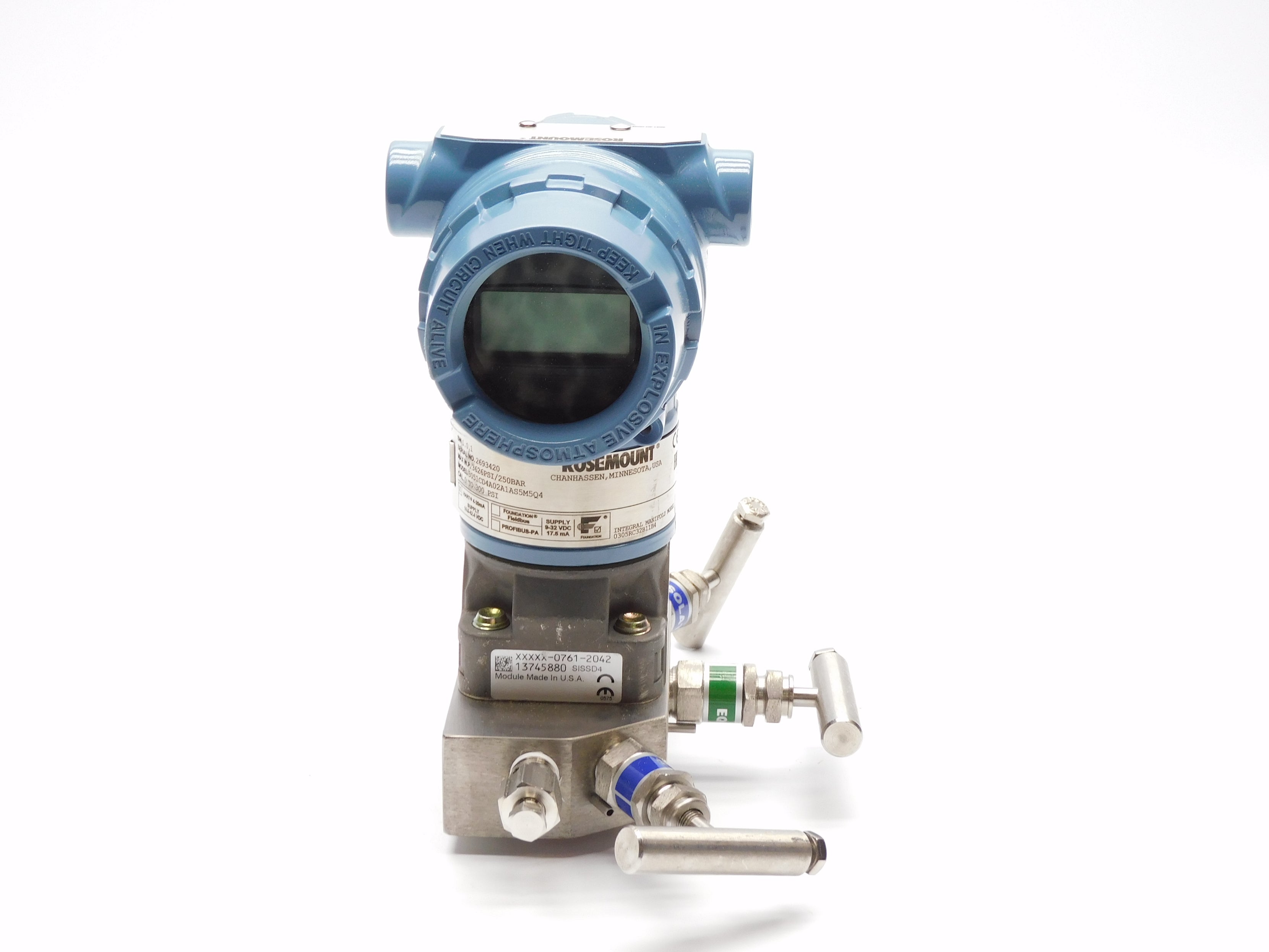 ROSEMOUNT 3051CD4A02A1AS5M5Q4 (0-300PSI) NSNP