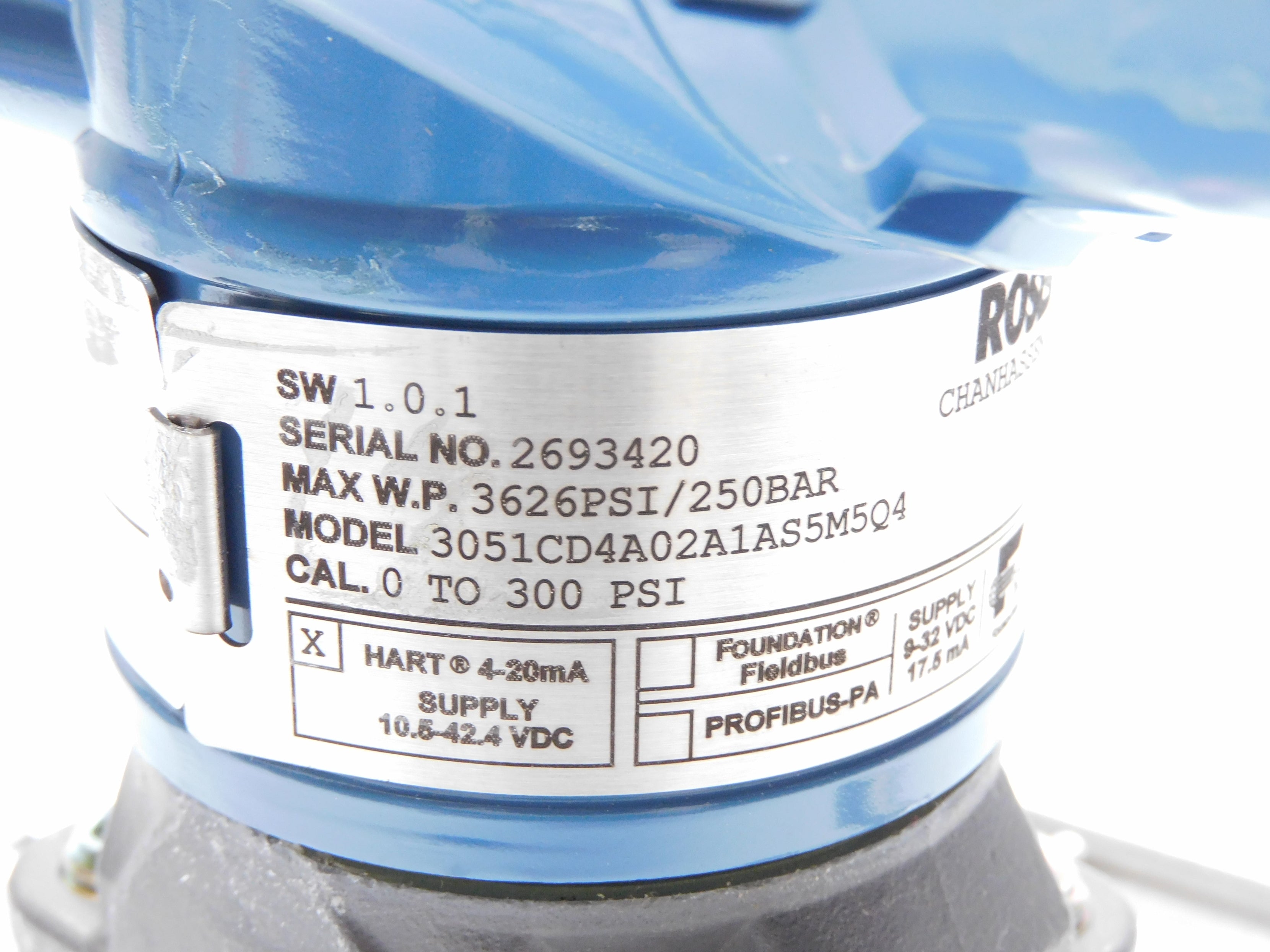 ROSEMOUNT 3051CD4A02A1AS5M5Q4 (0-300PSI) NSNP