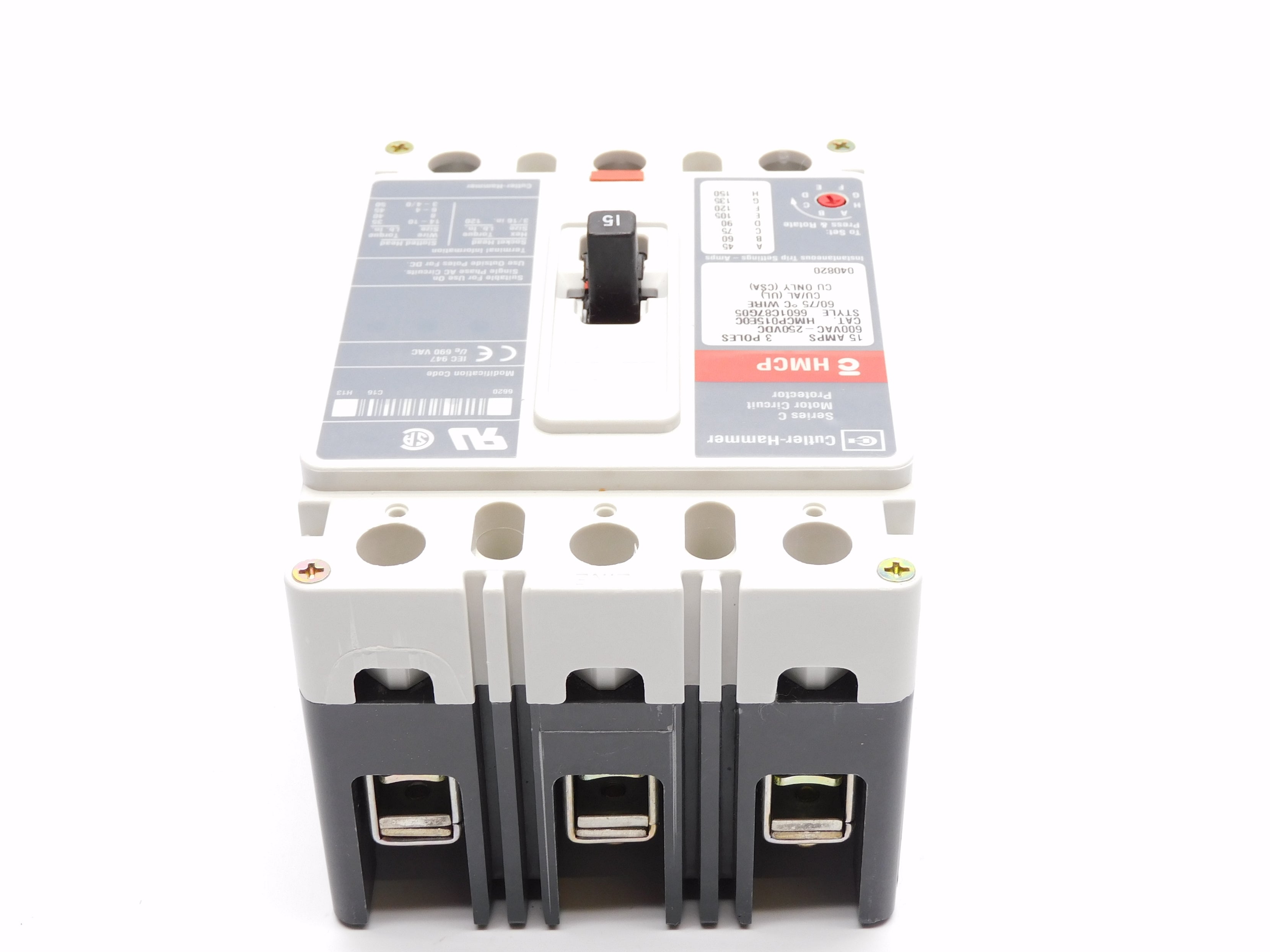 CUTLER HAMMER HMCP015E0C SER. C 15A (GREY) NSNP