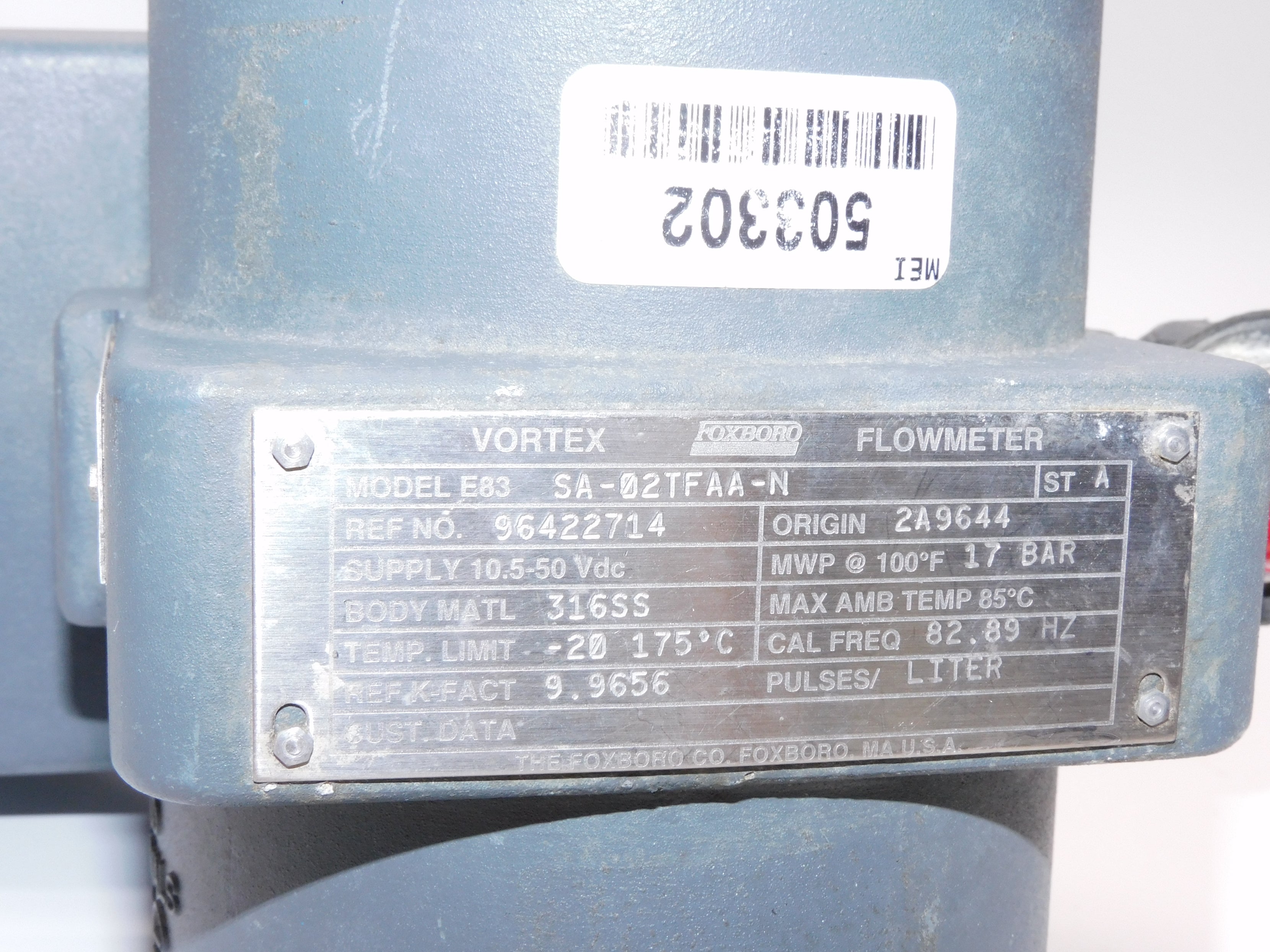 FOXBORO E83SA-02TFAA-N UNMP