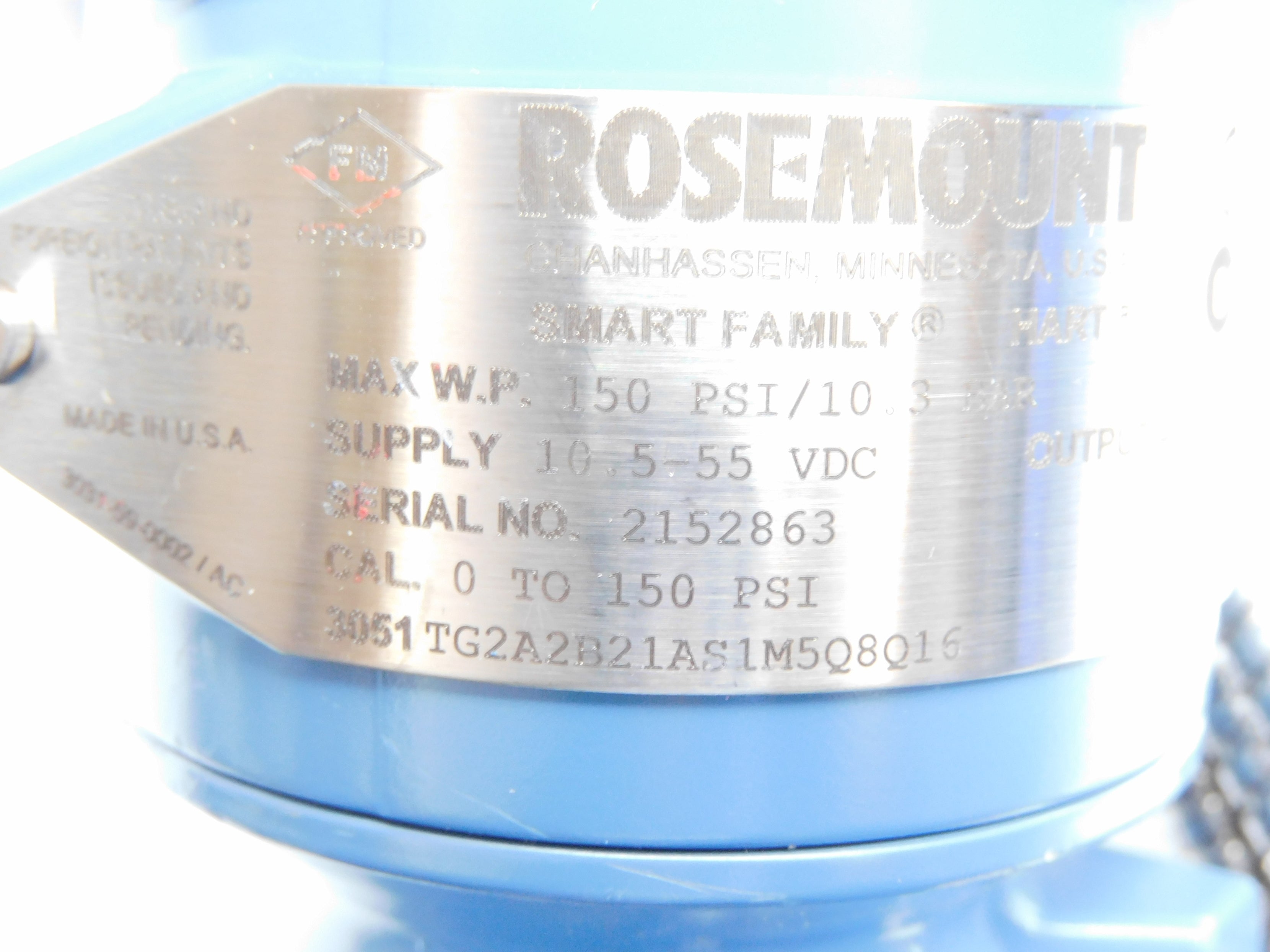 ROSEMOUNT 3051TG2A2B21AS1M5Q8Q16 NSNP
