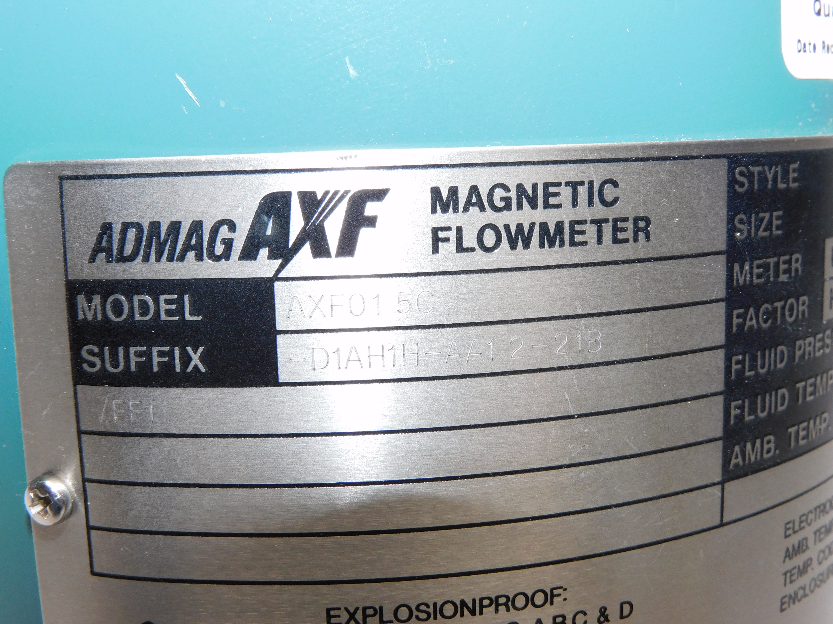 YOKOGAWA AXF015C-D1AH1H-AA12-21B-/FF1 NSNP