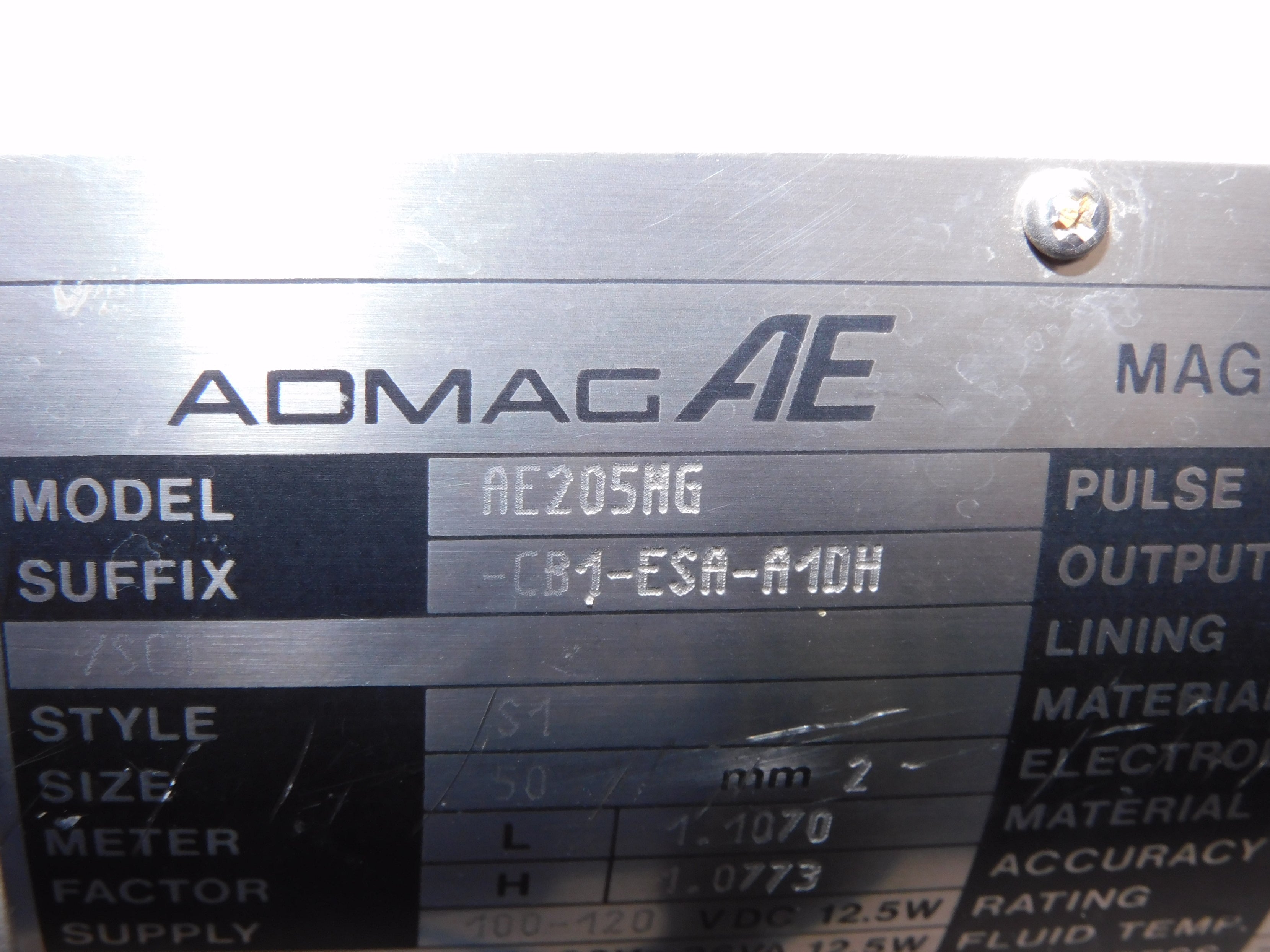 YOKOGAWA AE205MG-CB1-ESA-A1DH/SCT UNMP