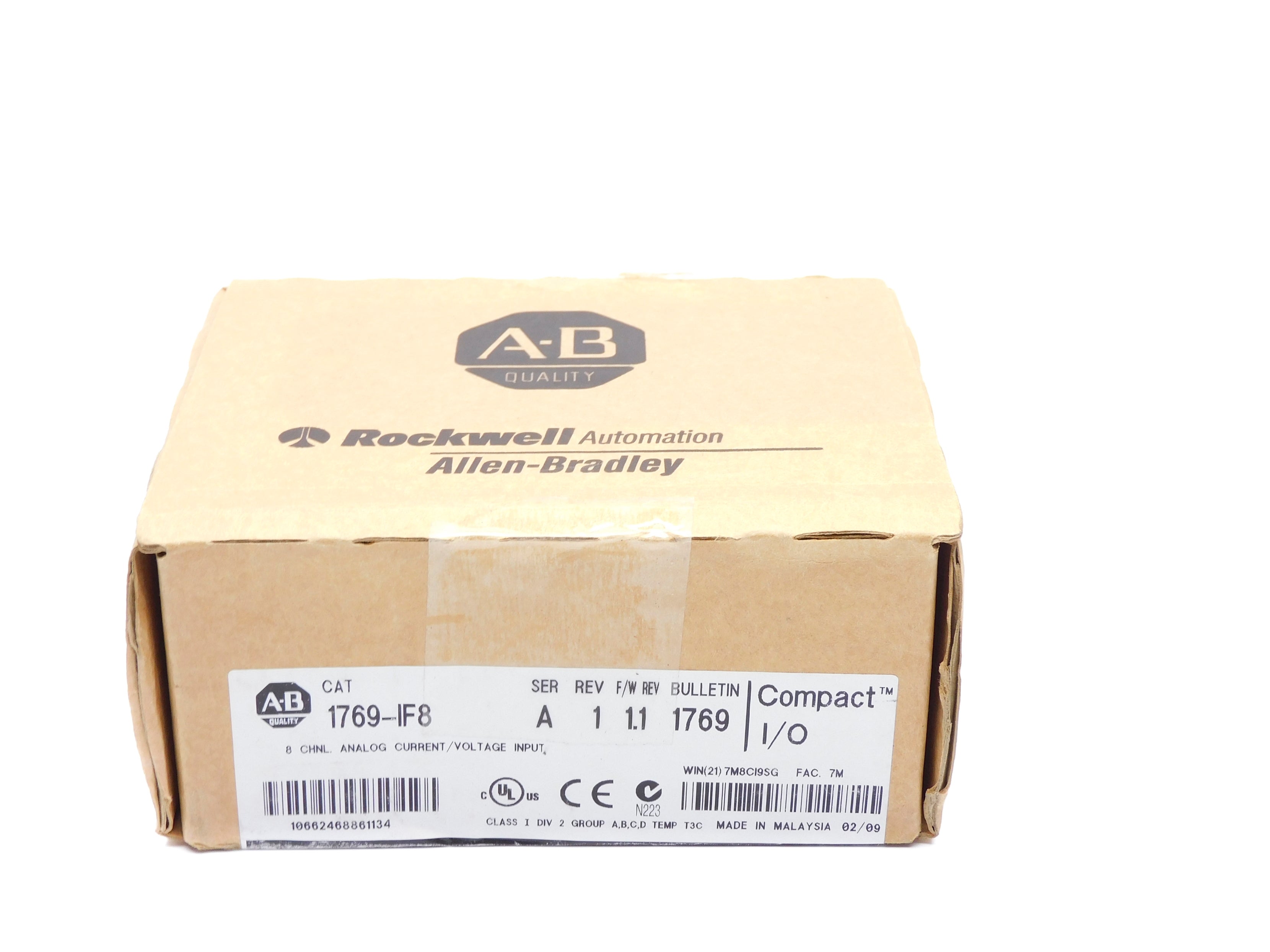 ALLEN BRADLEY 1769-IF8 SER. A F/W 1.1 DATE: 2009 NSFS