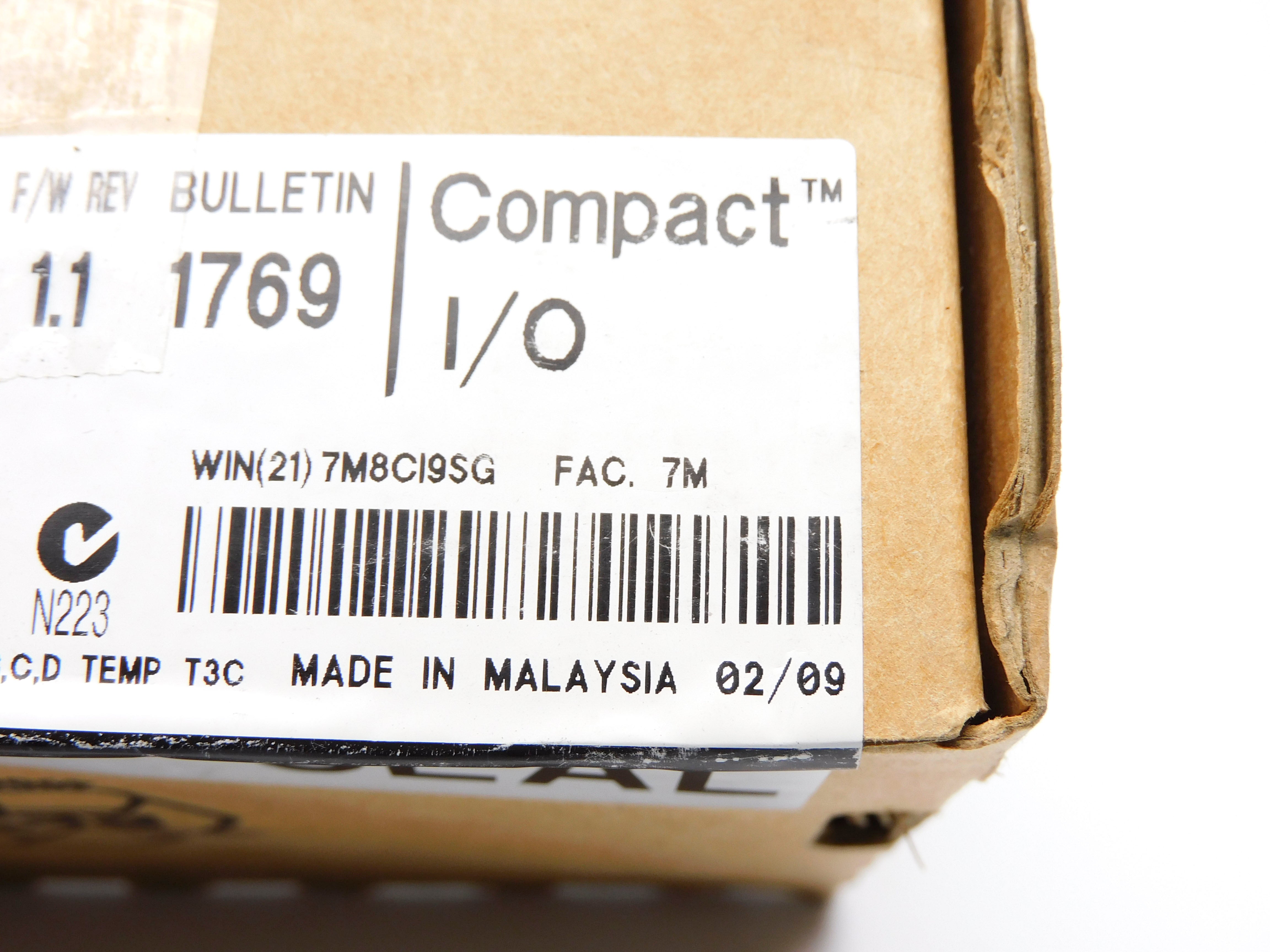 ALLEN BRADLEY 1769-IF8 SER. A F/W 1.1 DATE: 2009 NSFS