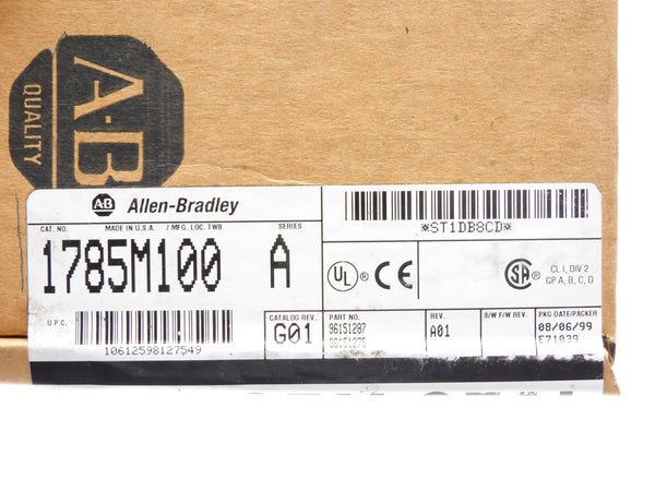 ALLEN BRADLEY 1785-M100 SER. A DATE: 1999 NSFS