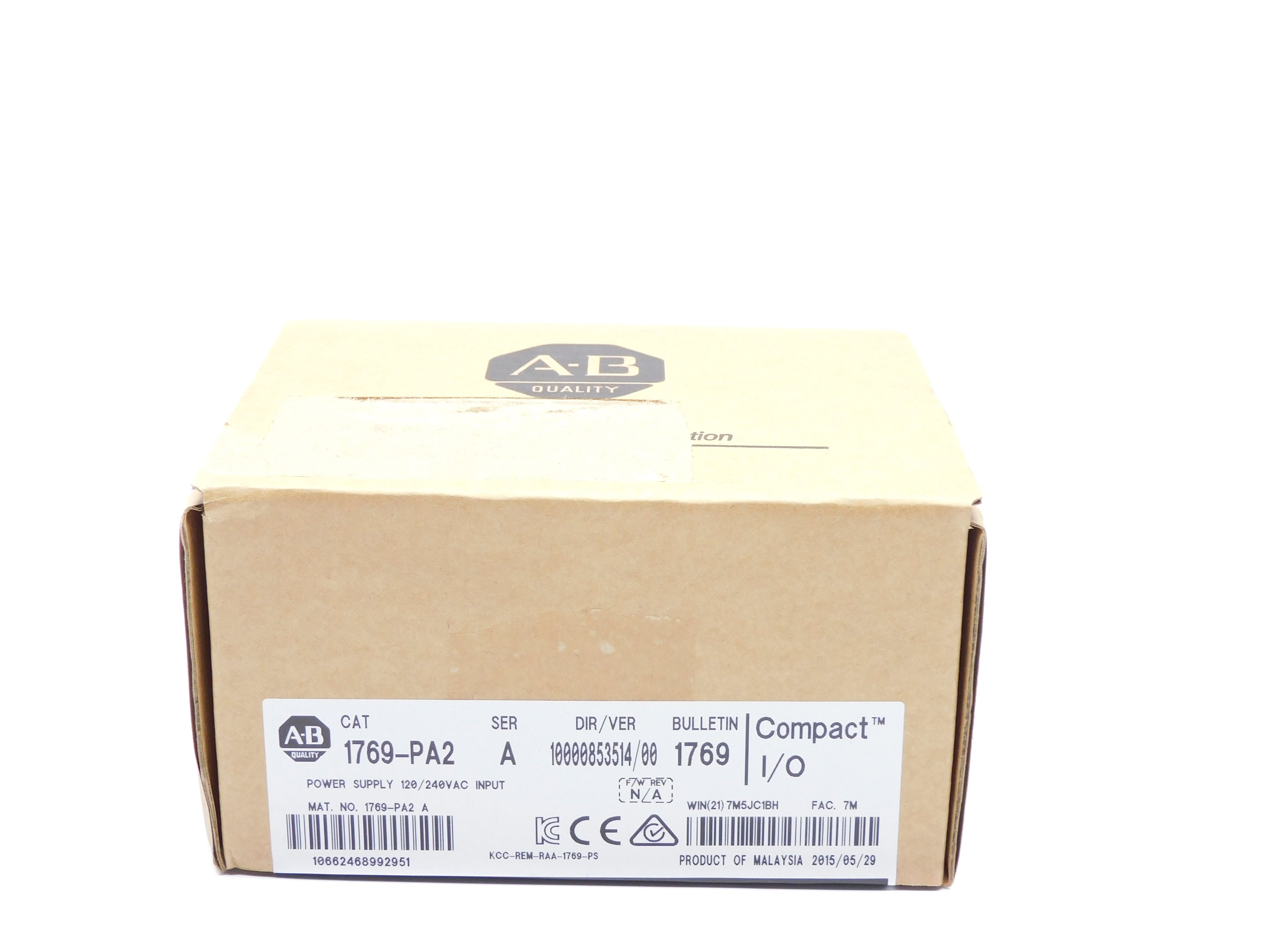 ALLEN BRADLEY 1769-PA2 SER. A DATE: 2015 NSFS