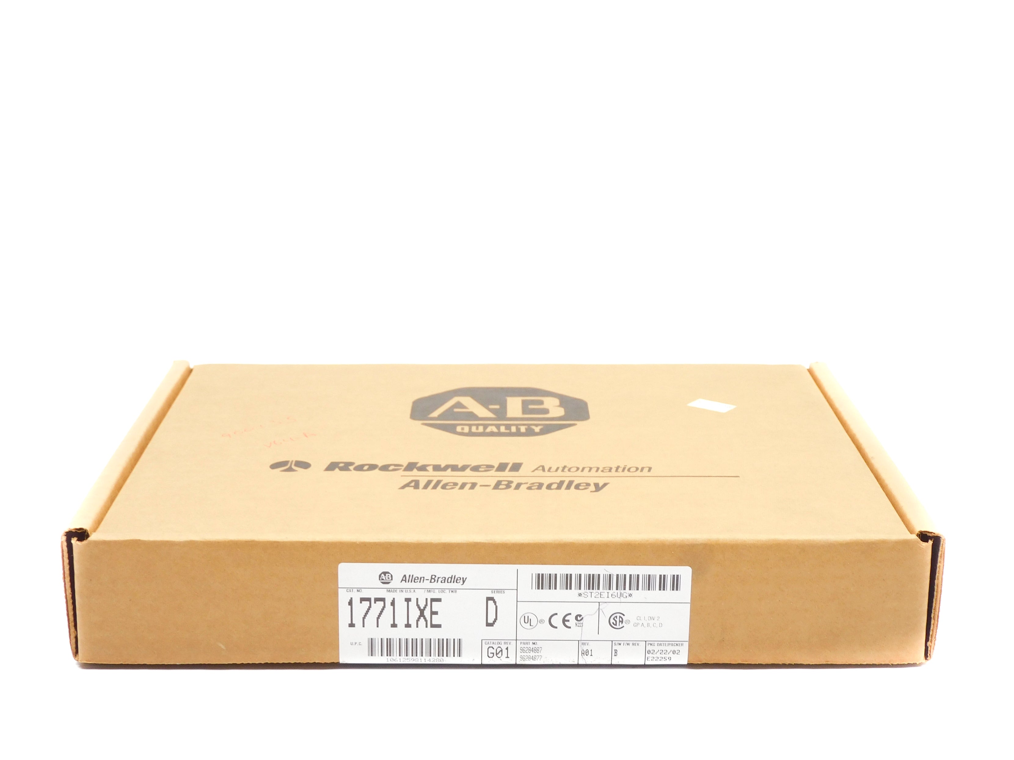 ALLEN BRADLEY 1771-IXE SER. D F/W B DATE: 2002 NSFS