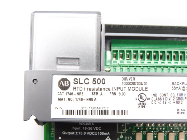 ALLEN BRADLEY 1746-NR8 SER. A F/W 3.00 NSMP