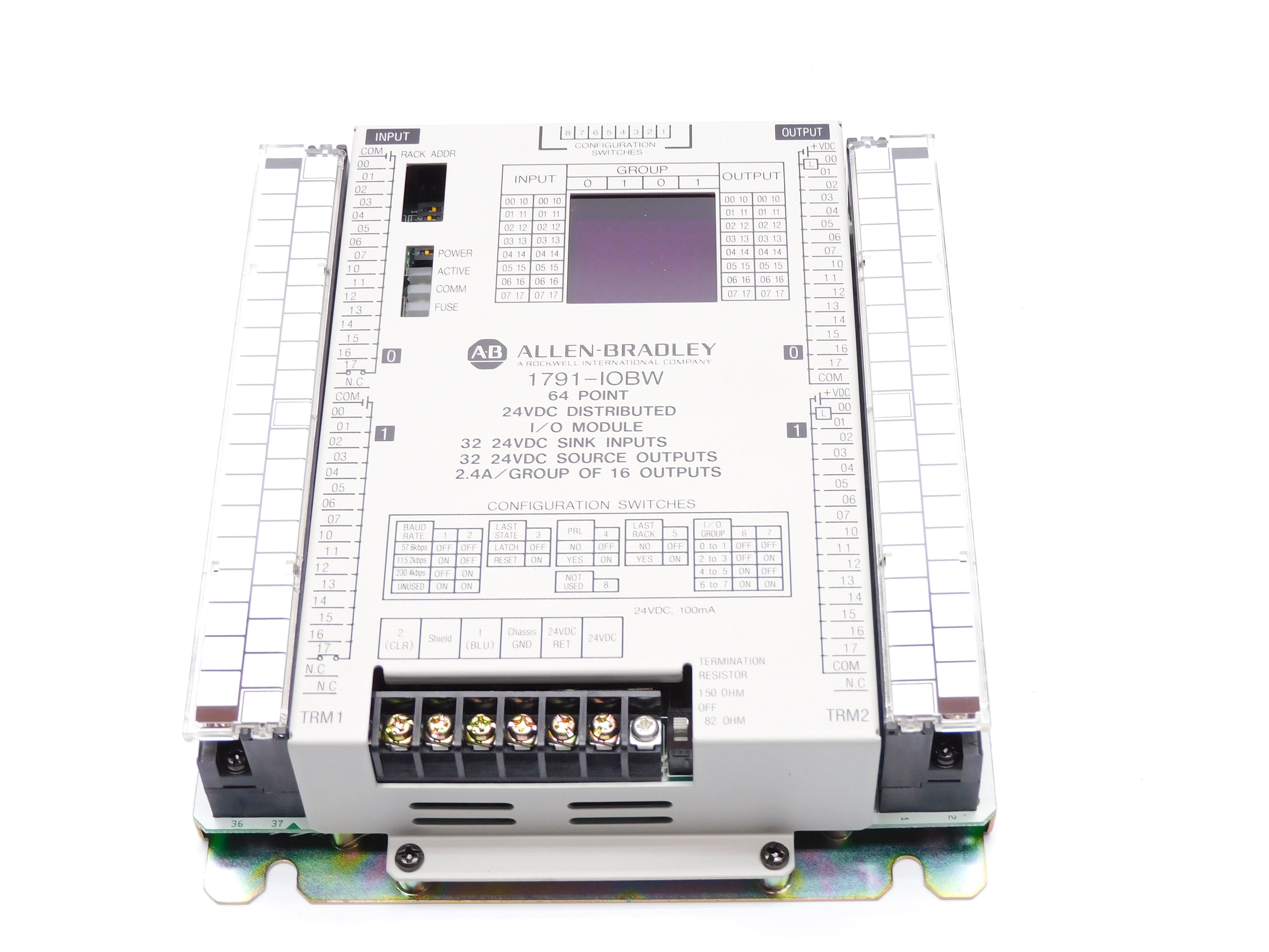 ALLEN BRADLEY 1791-IOBW SER. A 24VDC 2.4A NSMP