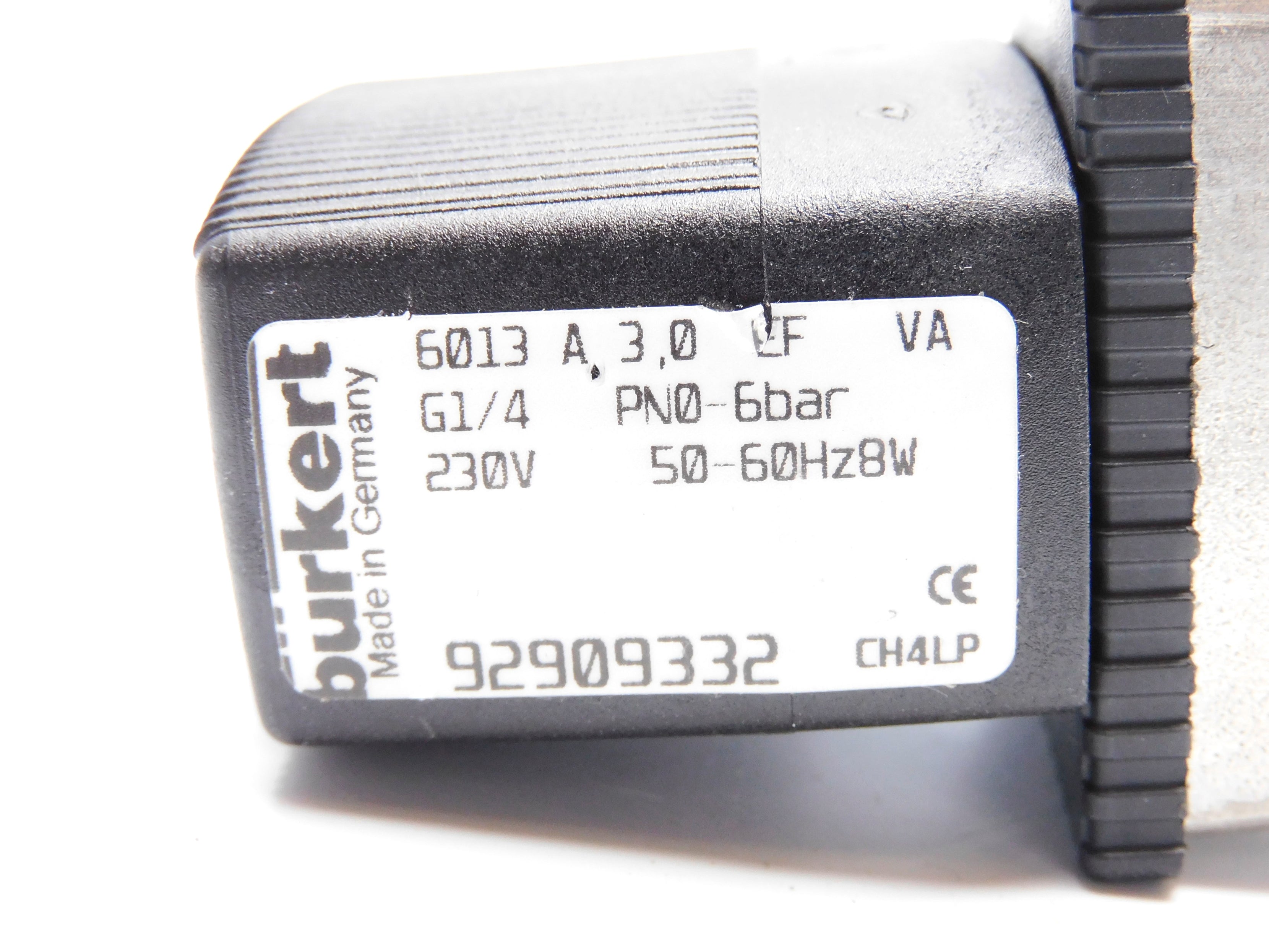 BURKERT 6013A3,0EFVAG1/4 230V NSNP
