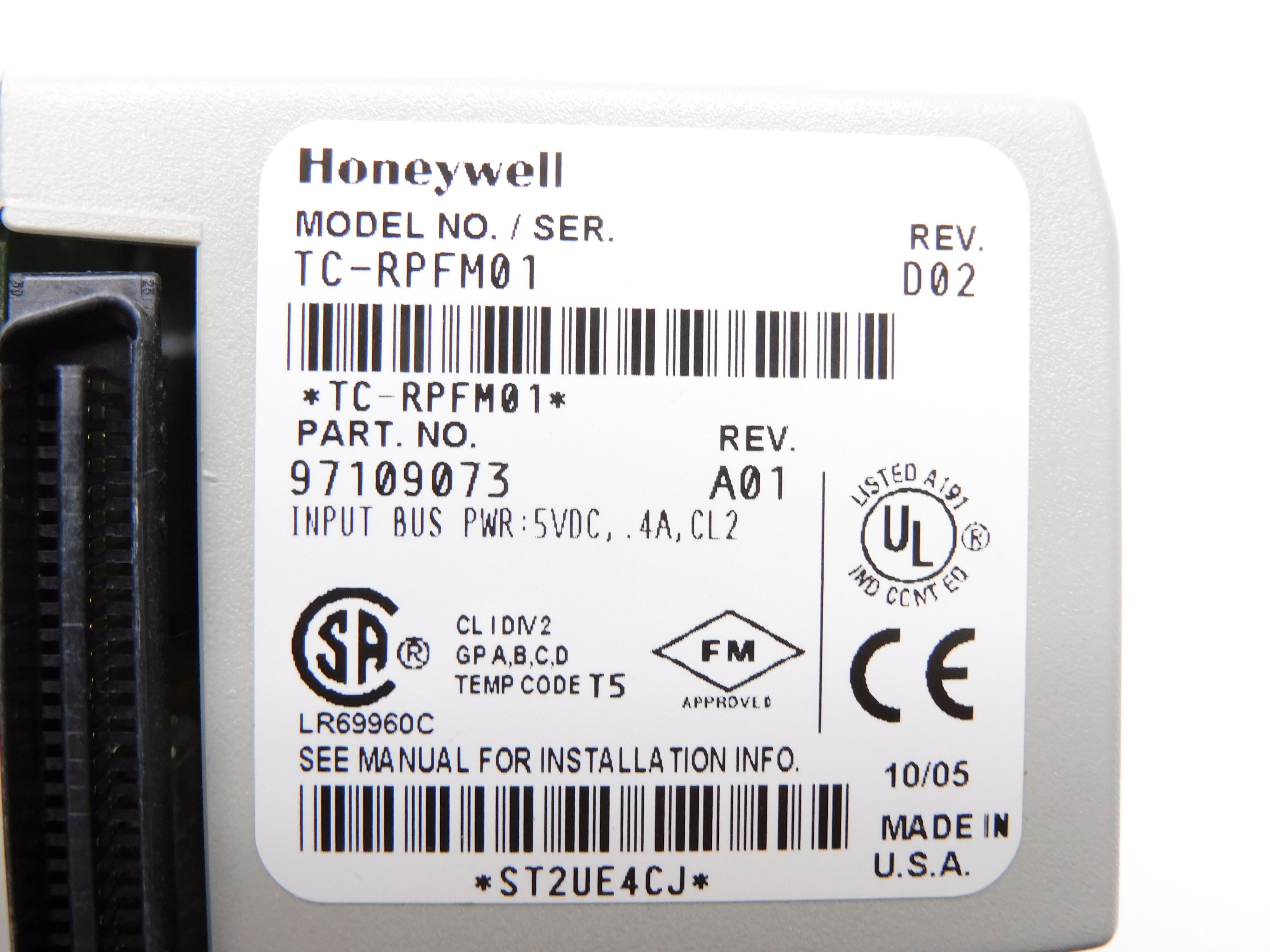 HONEYWELL TC-RPFM01 5VDC NSNP