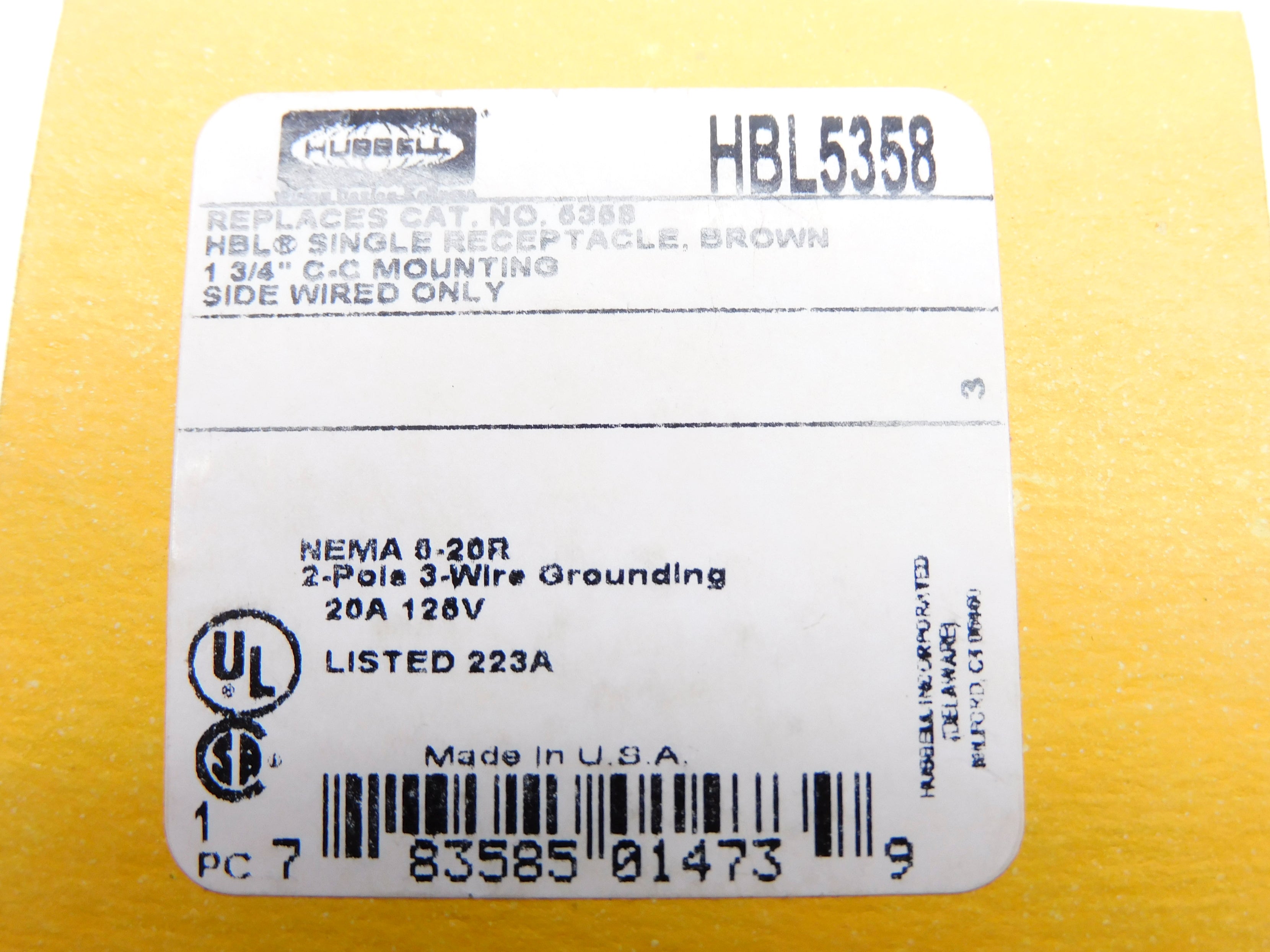 HUBBELL HBL5358 NSMP