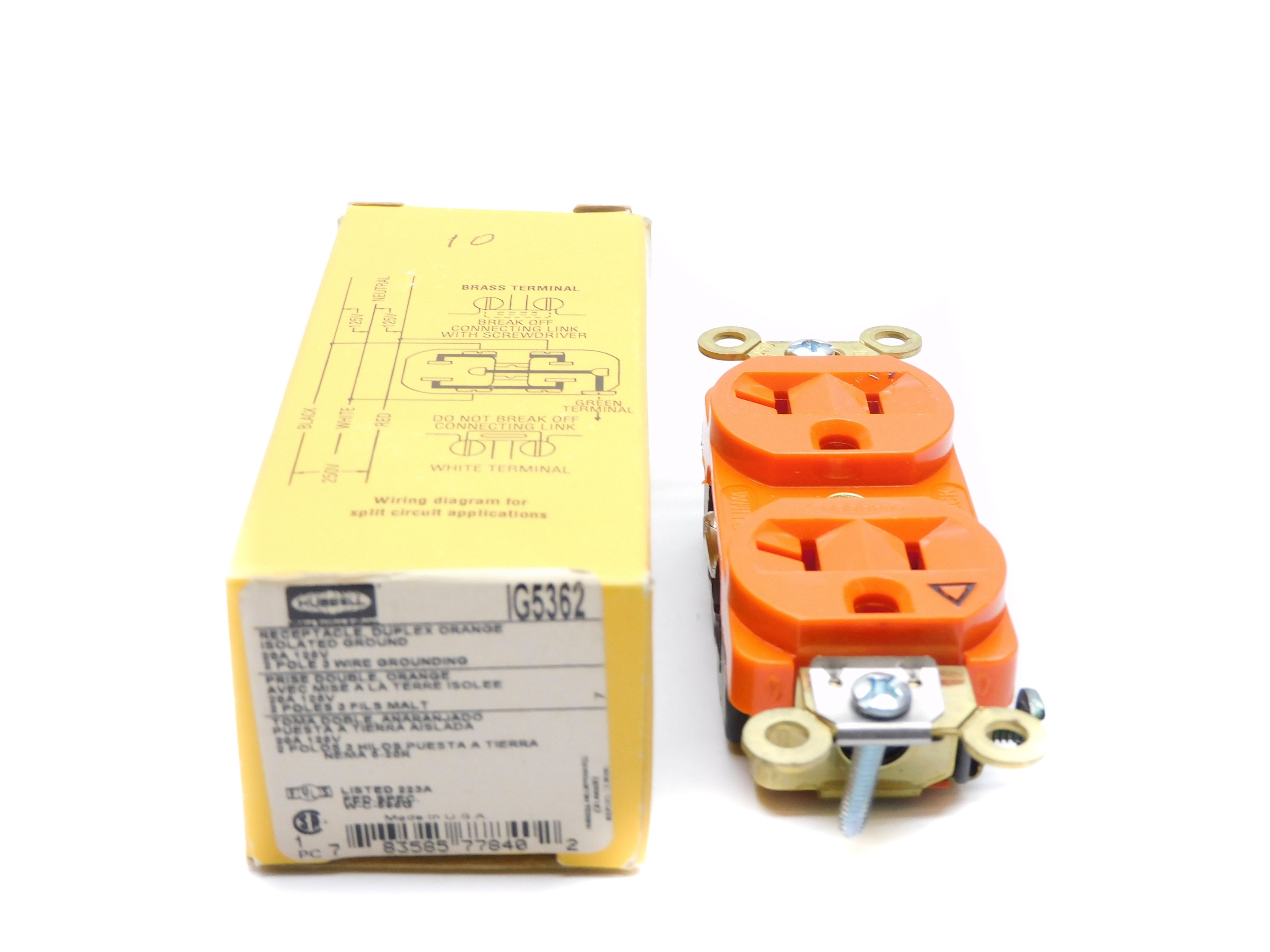 HUBBELL IG5362 125V 20A NSMP