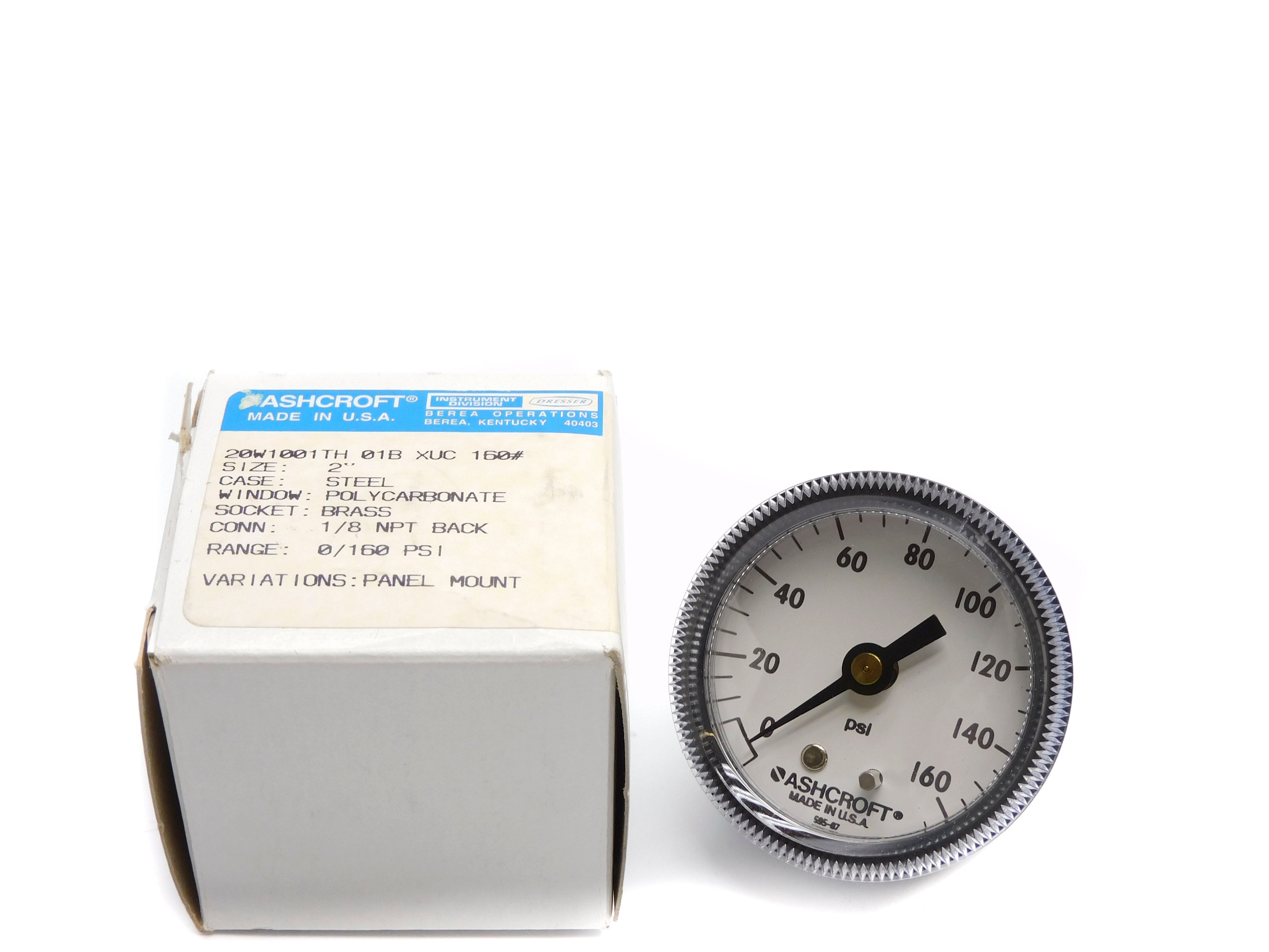 ASHCROFT 20W1001TH01BXUC160 0-160PSI NSMP
