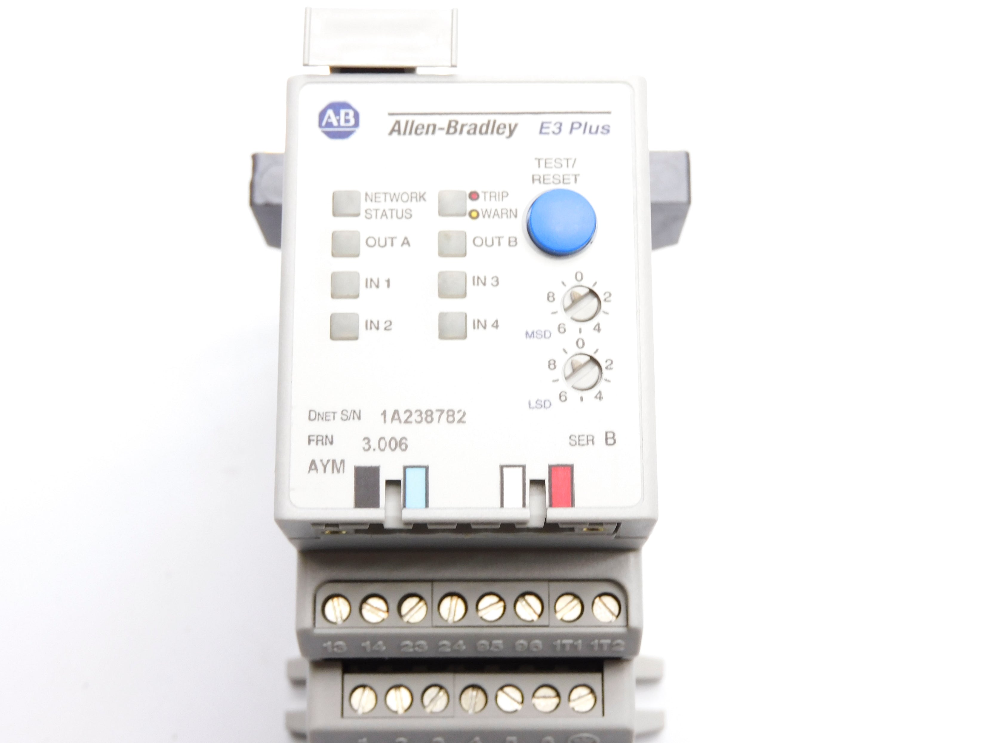 ALLEN BRADLEY 592-EC2DC SER. B F/W 3.006 600VAC 9-45A NSNP