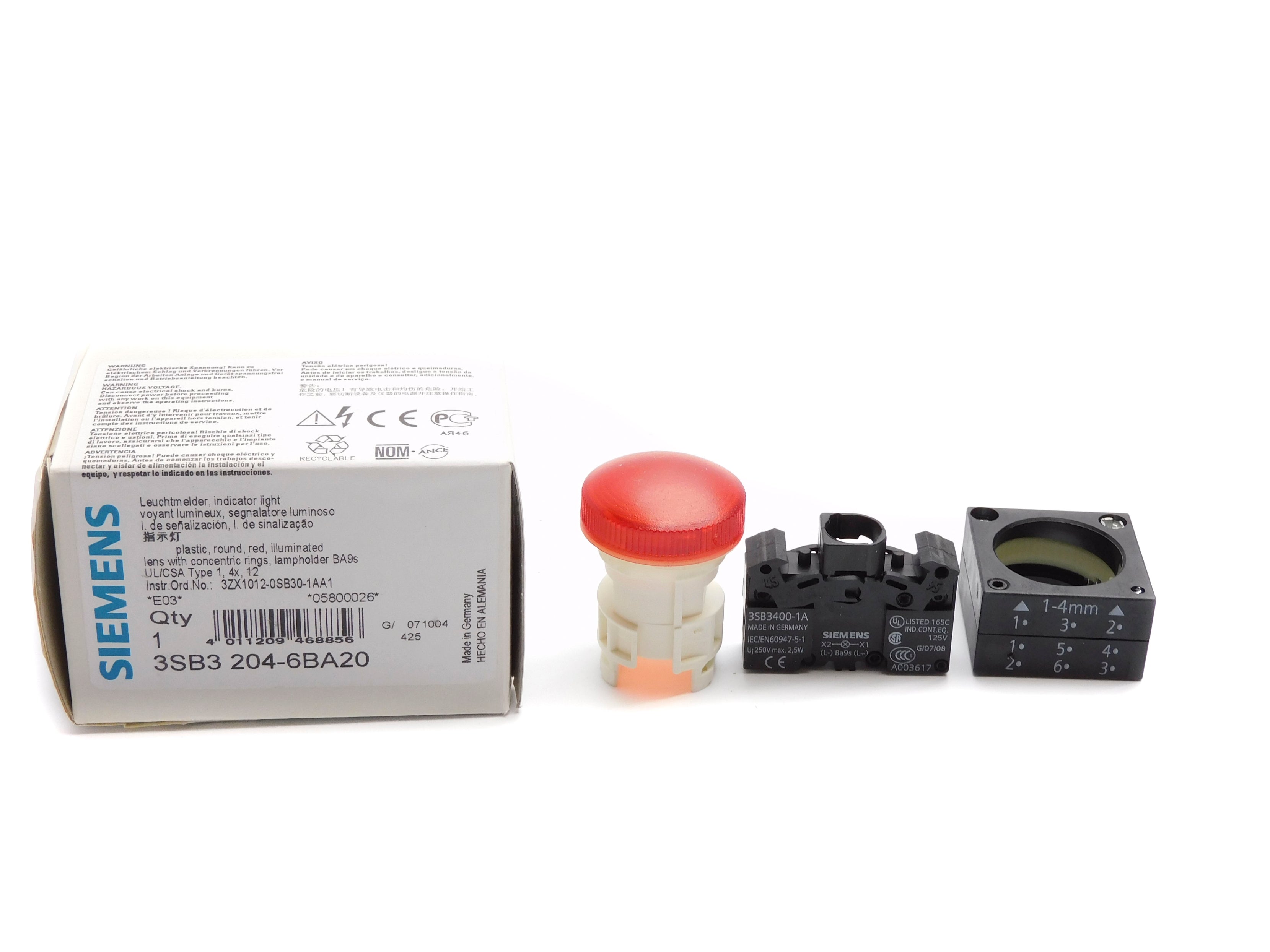 SIEMENS 3SB3204-6BA20 NSMP