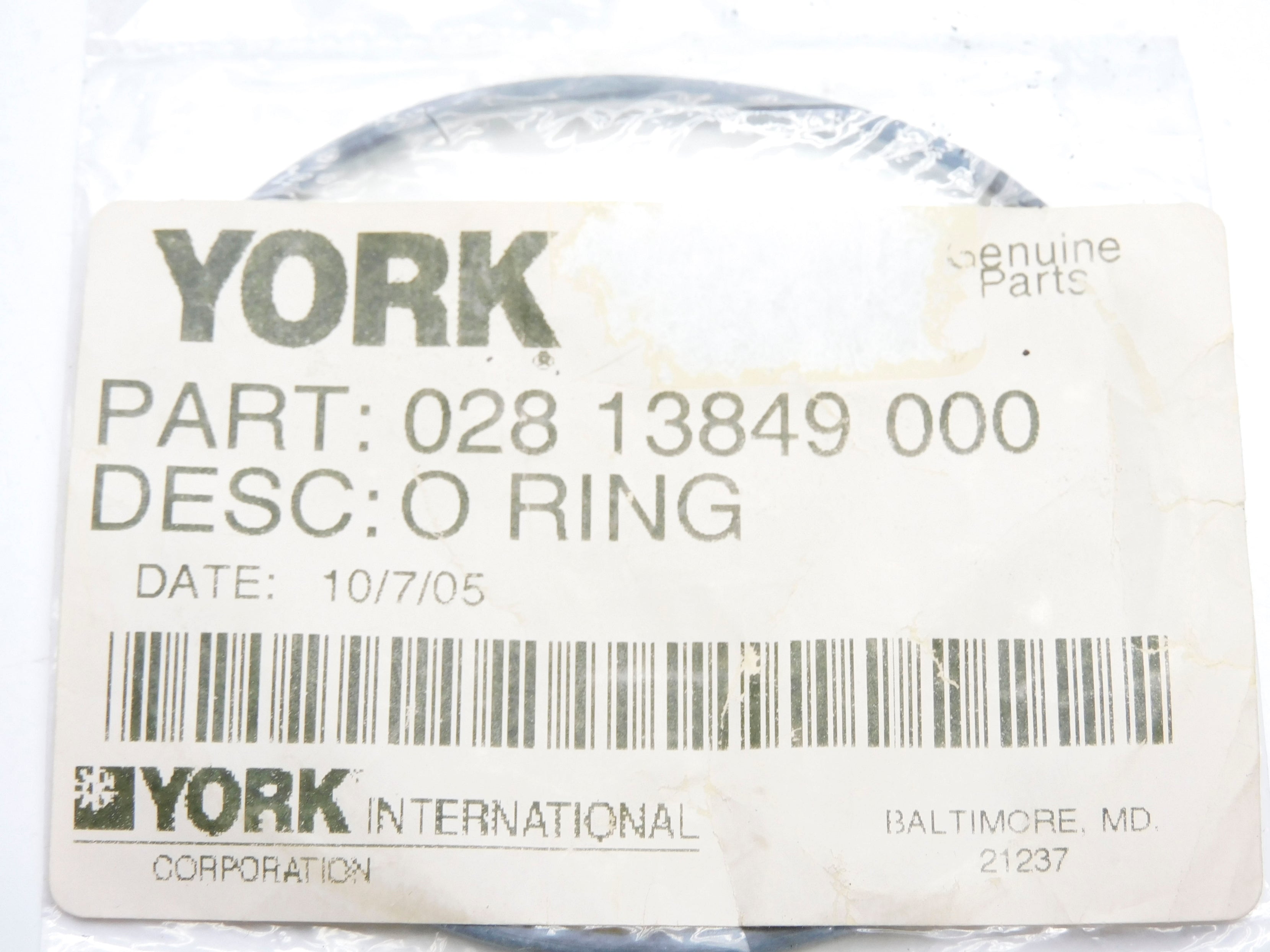 YORK 02813849000 NSMP