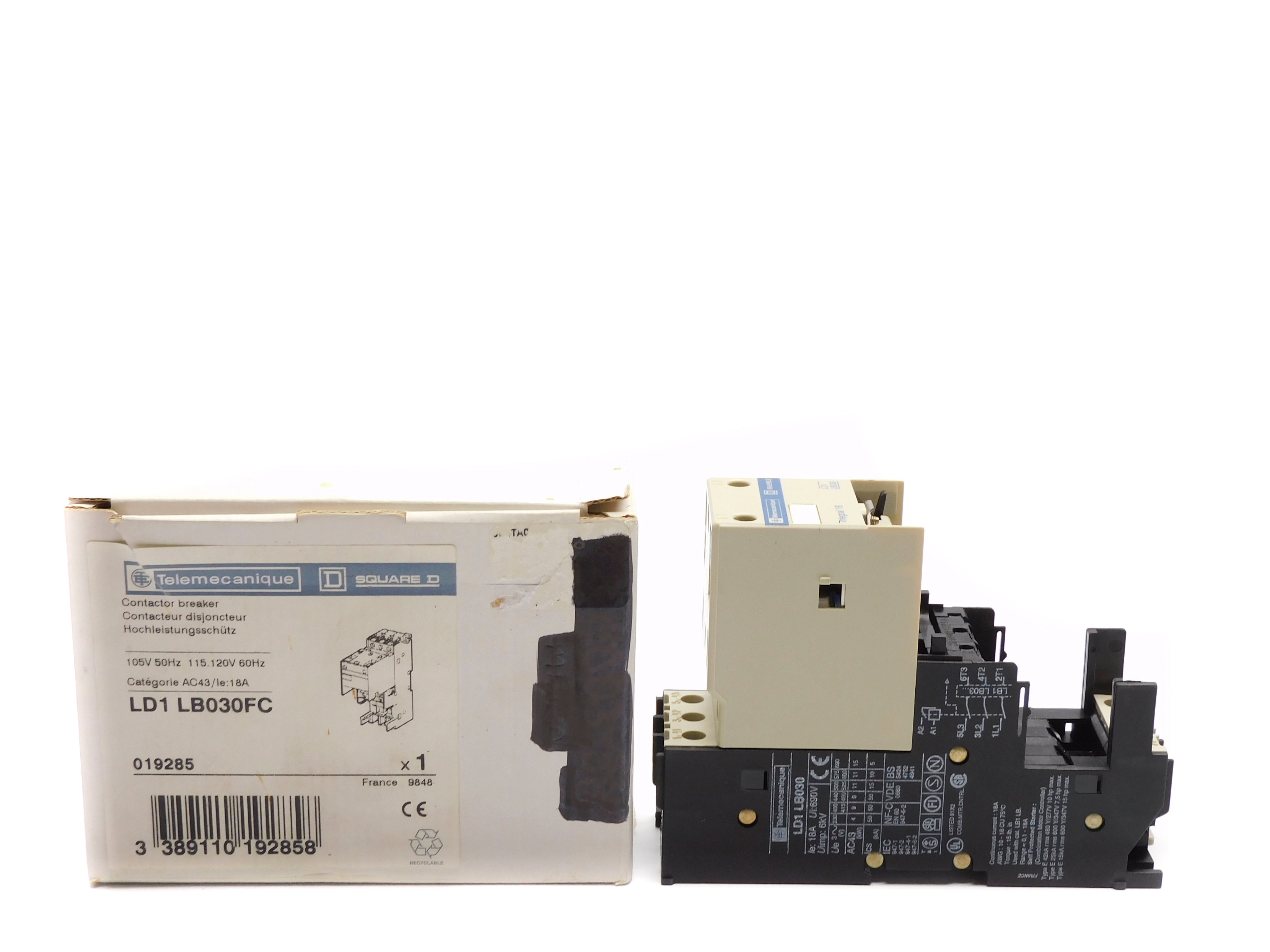 TELEMECANIQUE LD1LB030FC 105V 115/120V NSMP