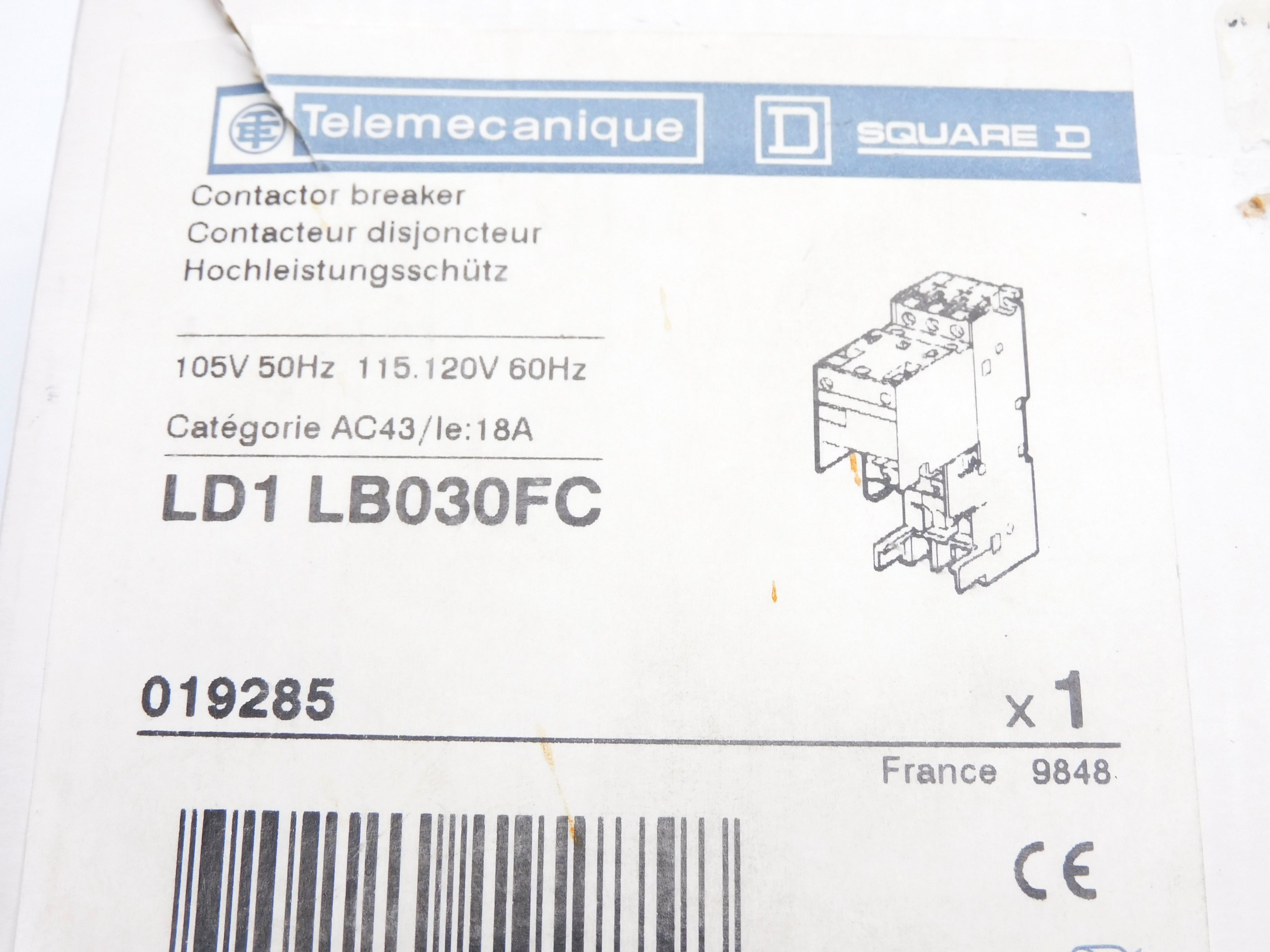 TELEMECANIQUE LD1LB030FC 105V 115/120V NSMP