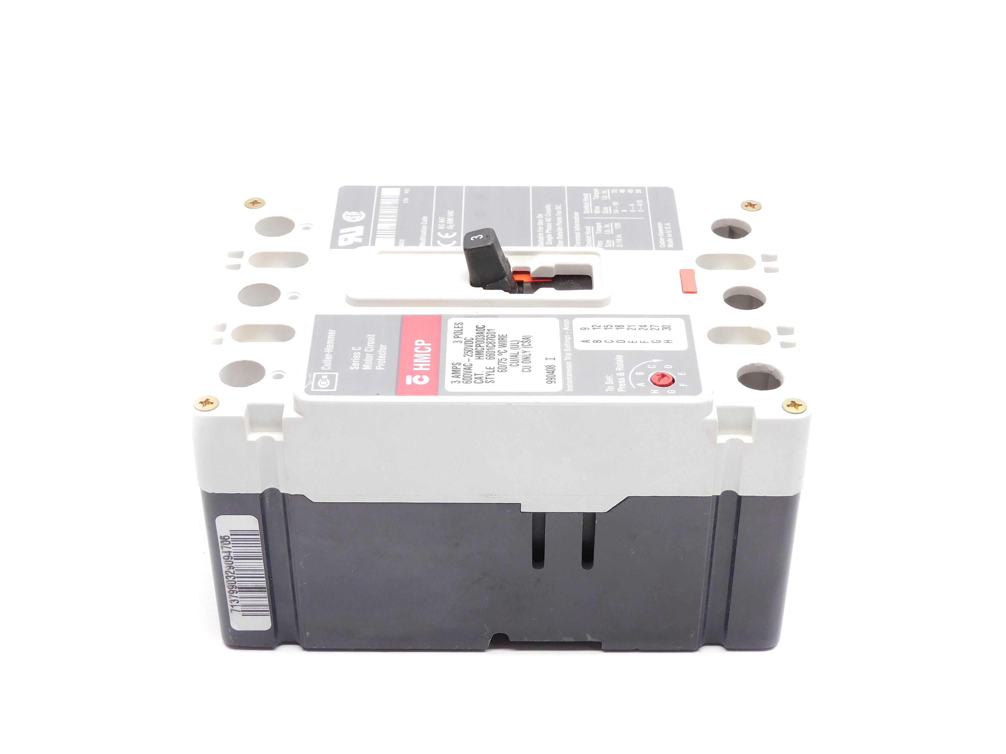 CUTLER HAMMER HMCP003A0C 3A (GREY) NSNP