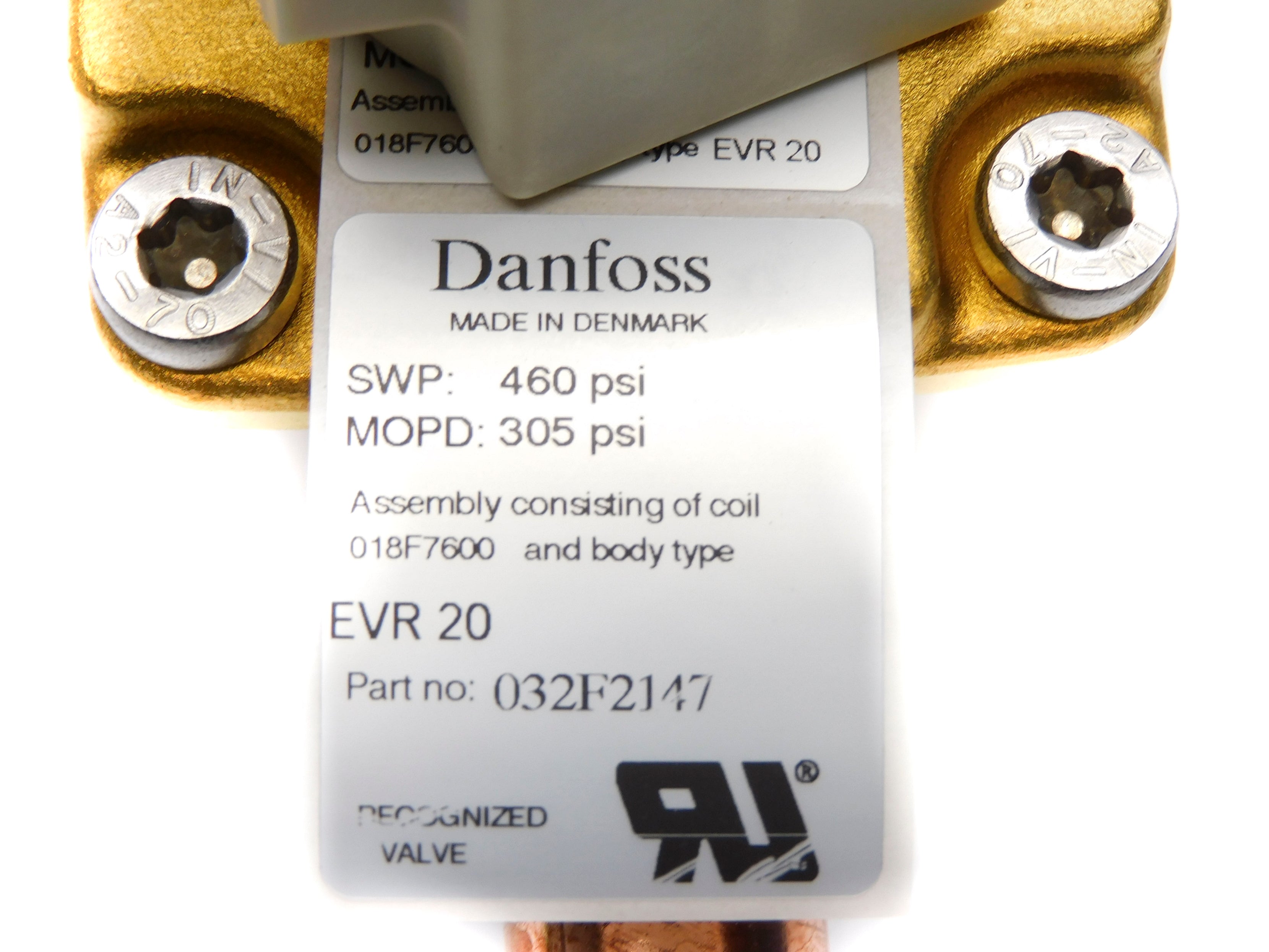 DANFOSS 032F2147 110/120V 460PSI NSNP