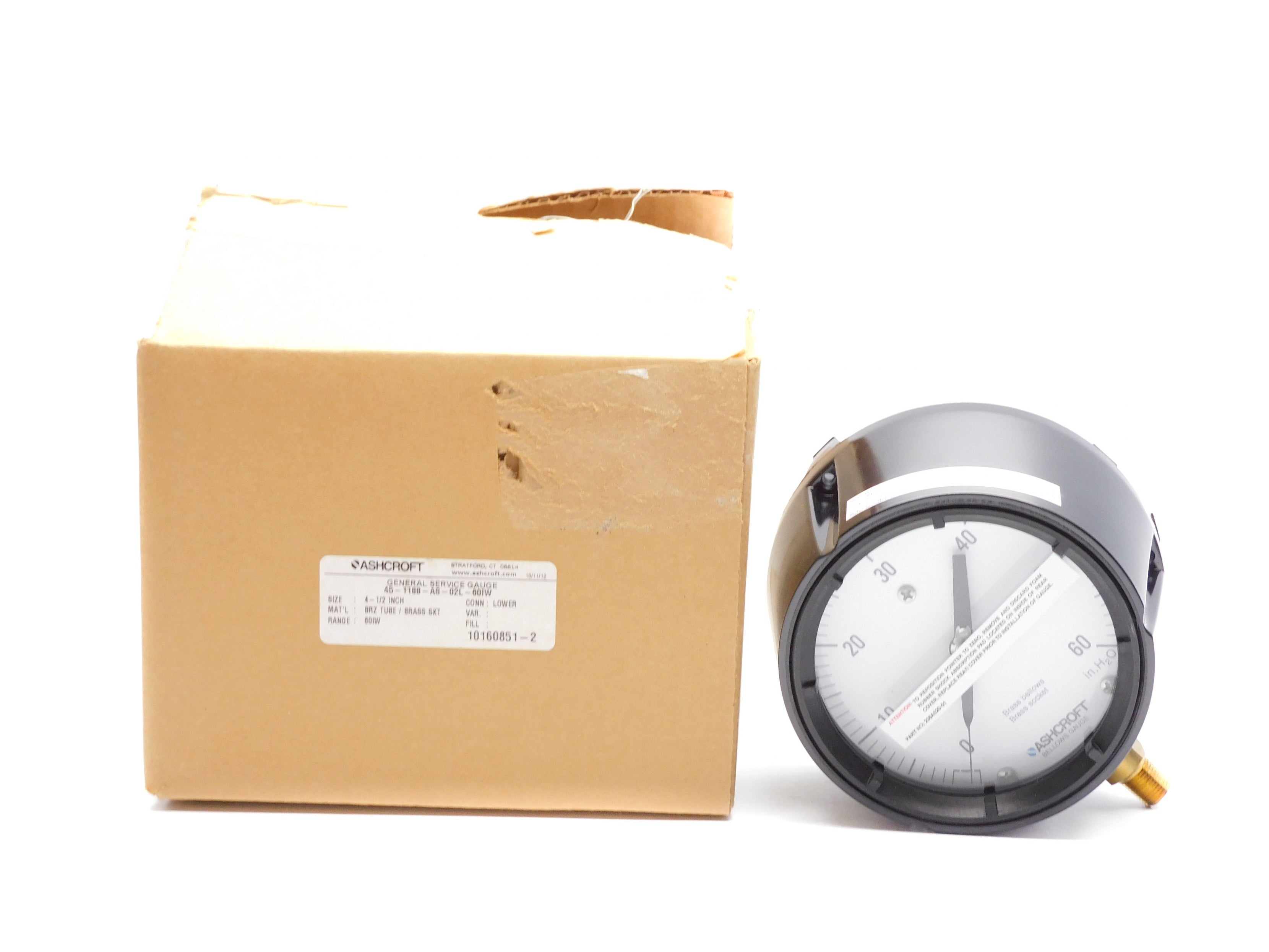 ASHCROFT 451188AS02L60IW 0-60"H2O NSMP