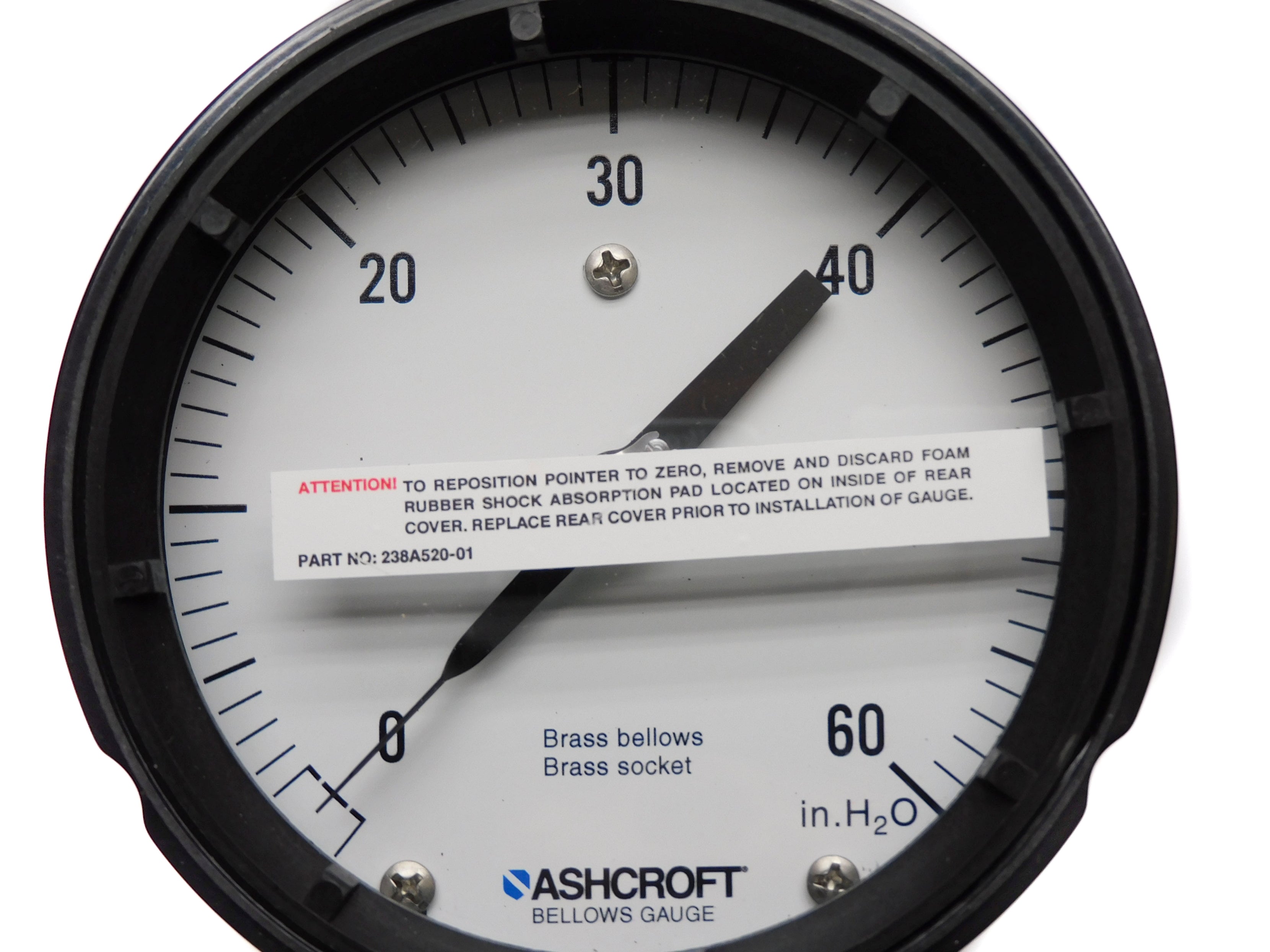 ASHCROFT 451188AS02L60IW 0-60"H2O NSMP