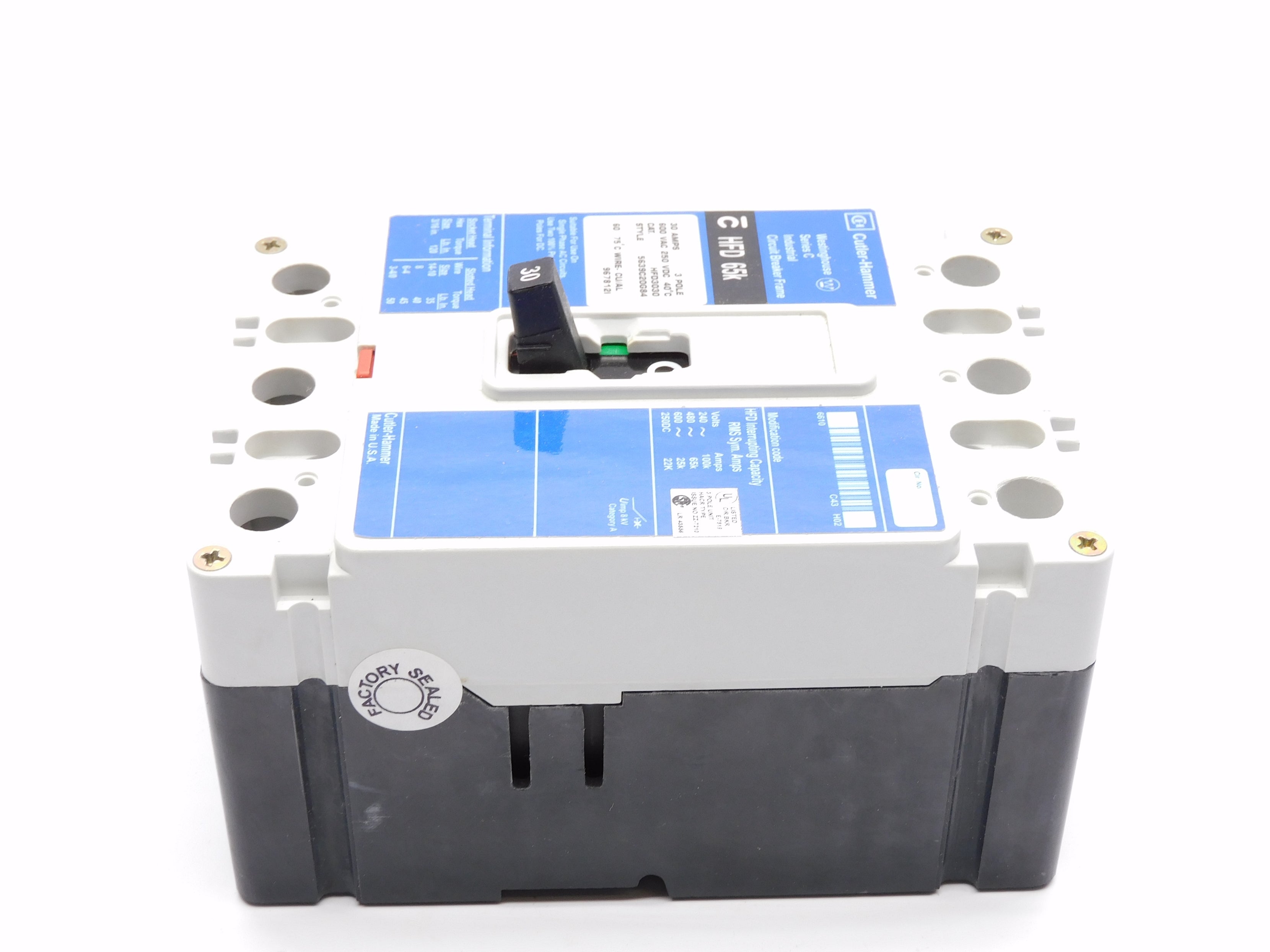 CUTLER HAMMER HFD3030 SER. C 30A 600VAC (BLUE) NSMP