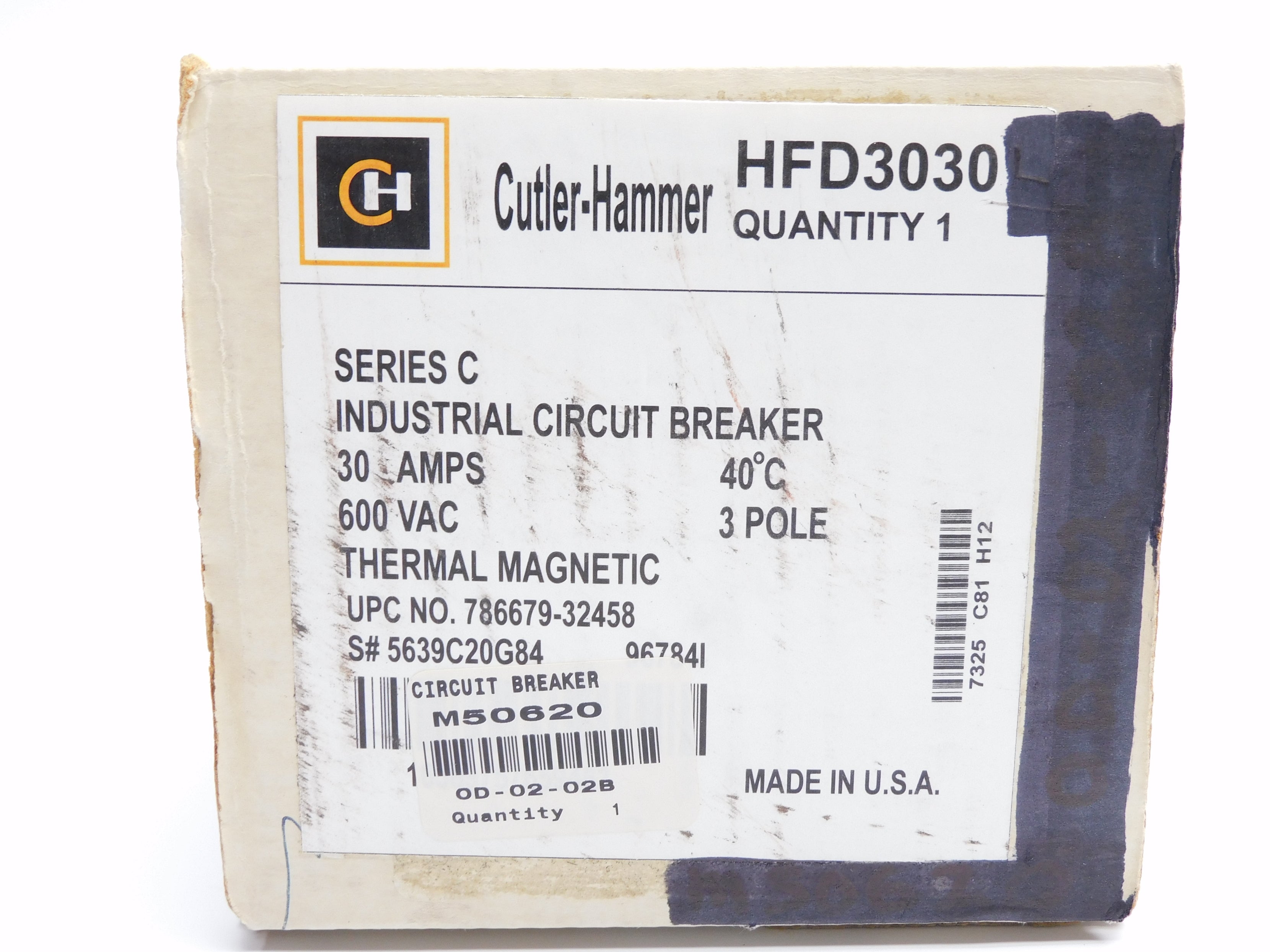 CUTLER HAMMER HFD3030 SER. C 30A 600VAC (BLUE) NSMP