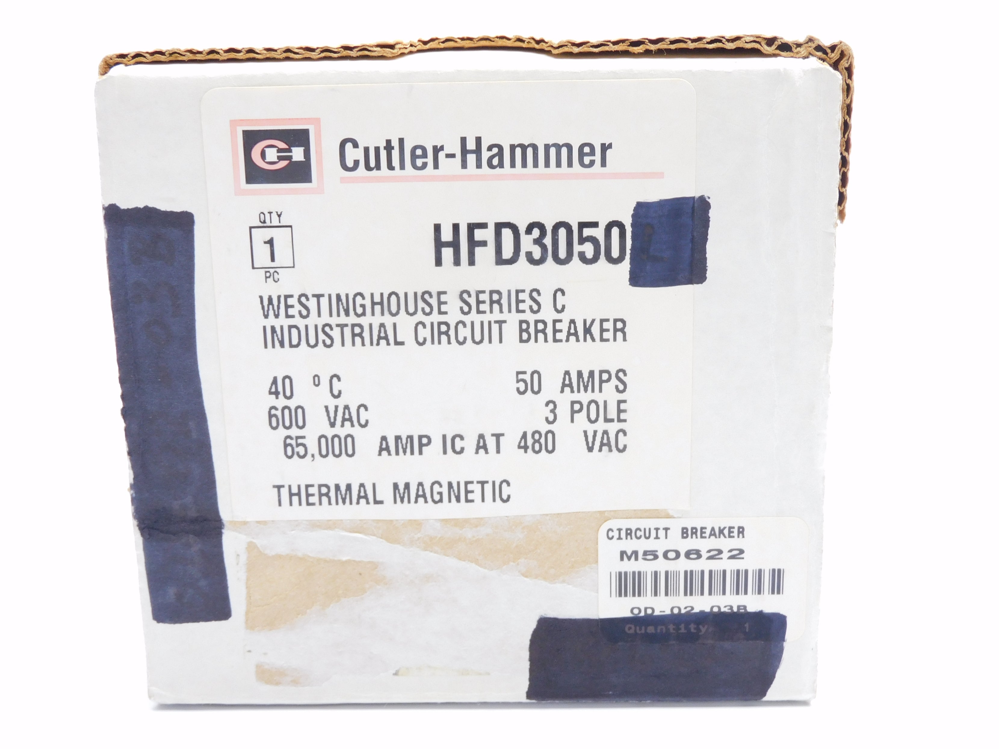 CUTLER HAMMER HFD3050 SER. C 50A 600VAC (BLUE) NSMP