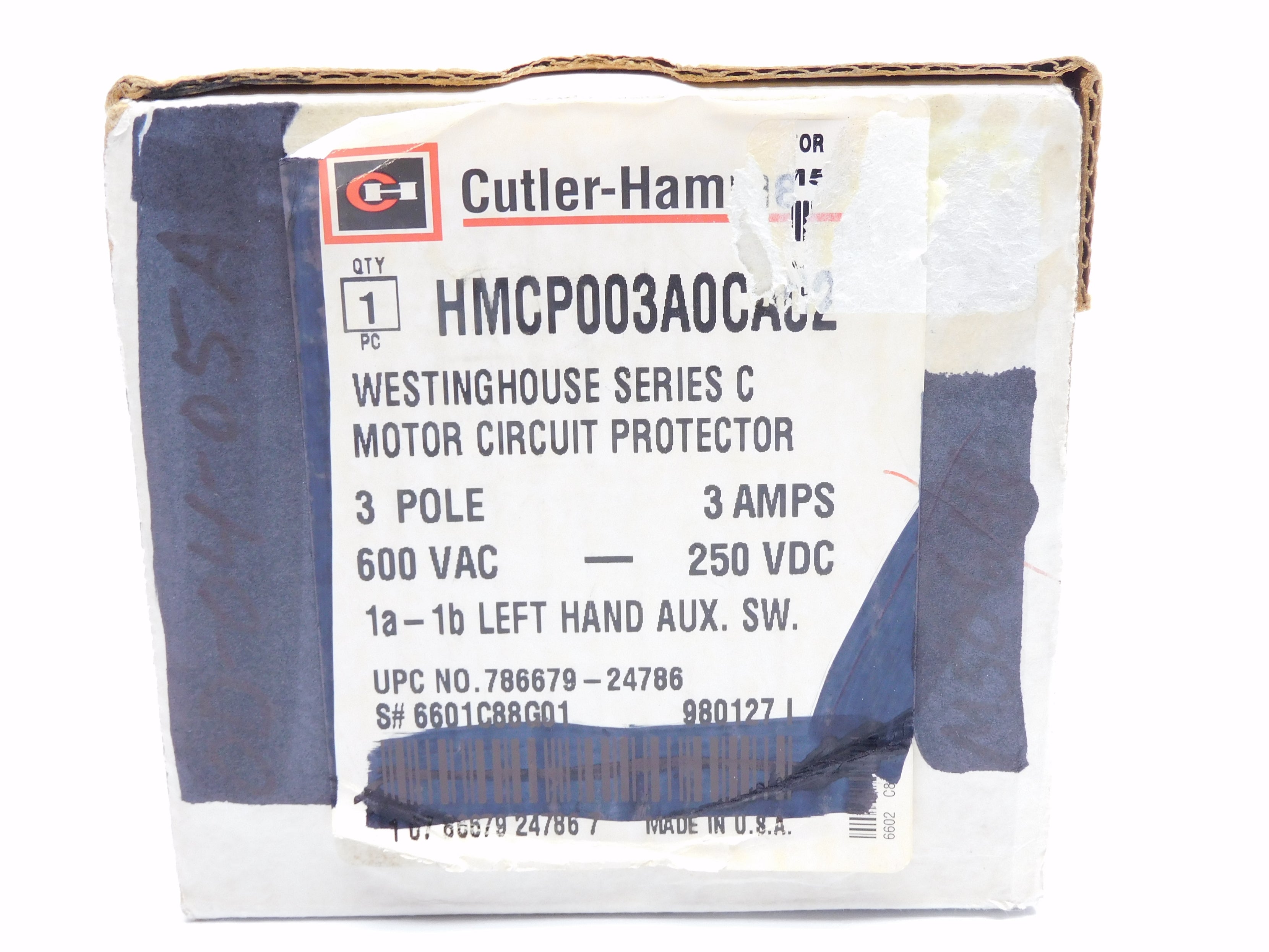 CUTLER HAMMER HMCP003A0CA02 3A (GREY) NSMP