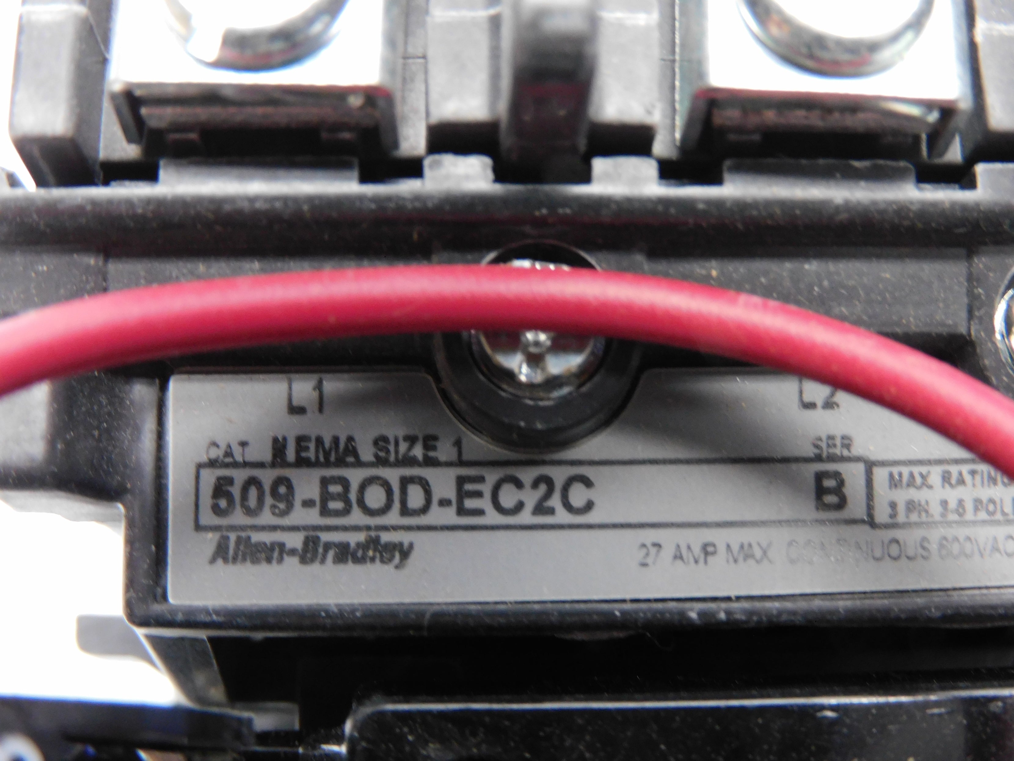 ALLEN BRADLEY 509-BOD-EC2C SER. B (BR/WH) NSMP