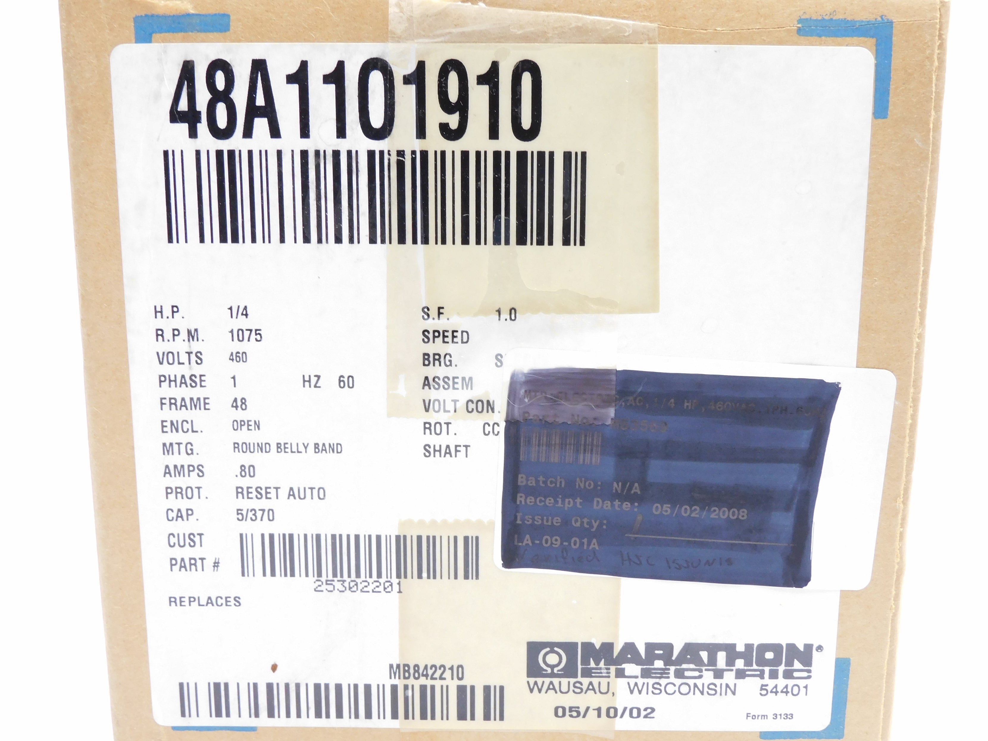 MARATHON ELECTRIC 25302201 NSMP