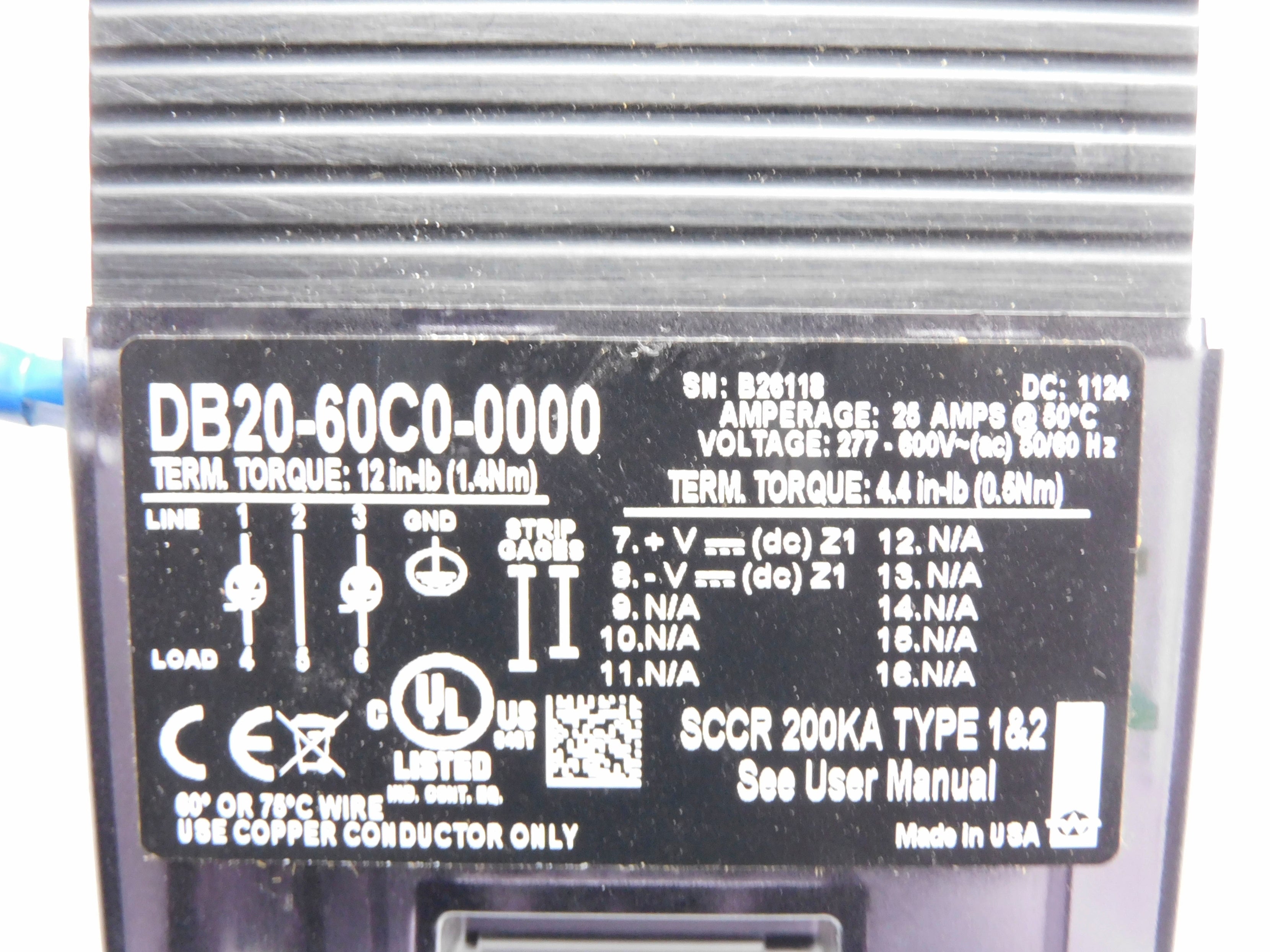 WATLOW DB20-60C0-0000 UNMP