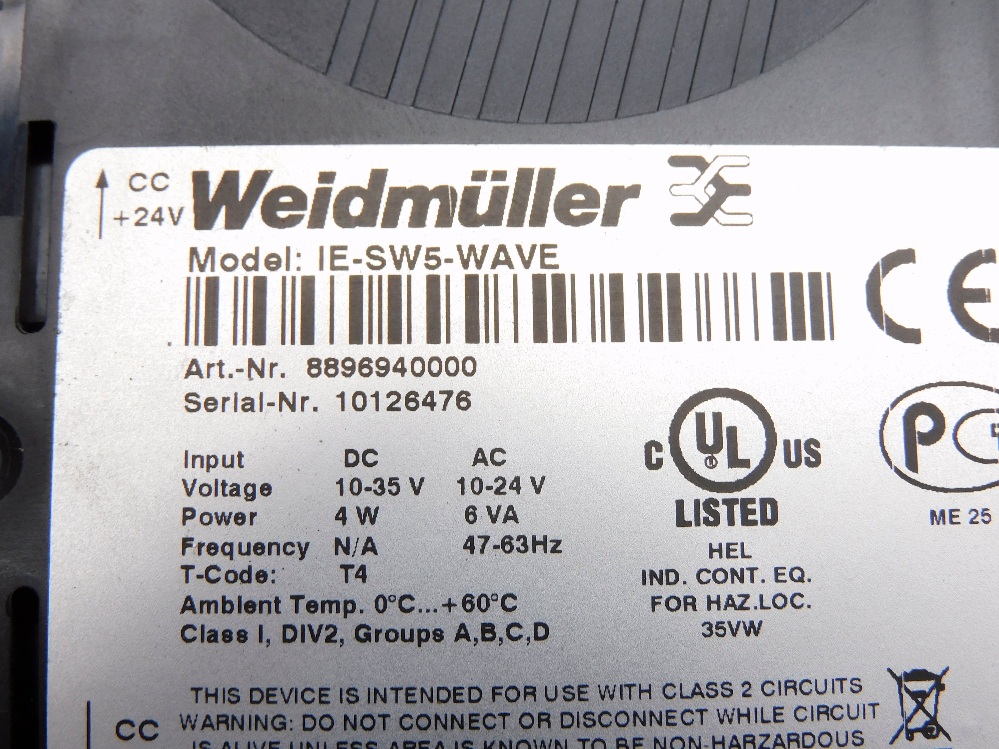 WEIDMULLER IE-SW5-WAVE UNMP