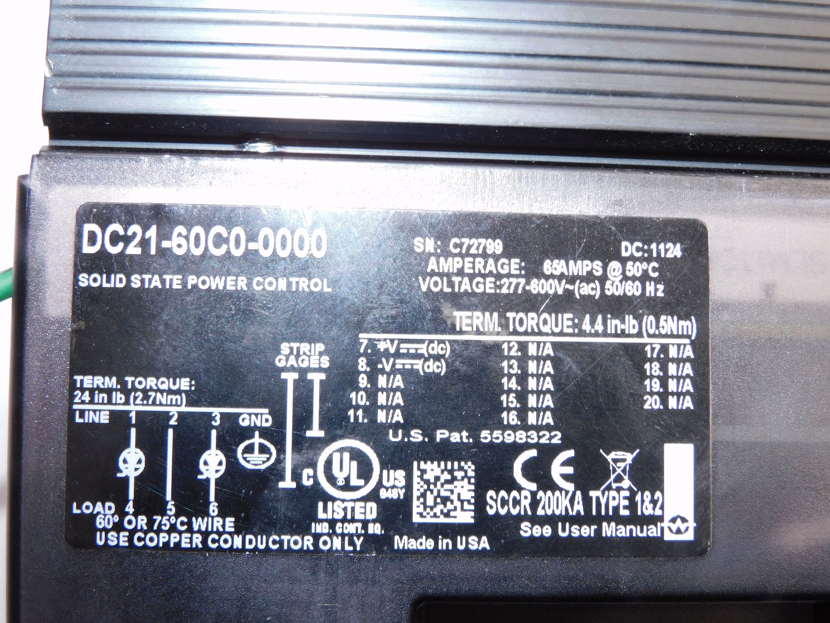 WATLOW DC21-60C0-0000 UNMP